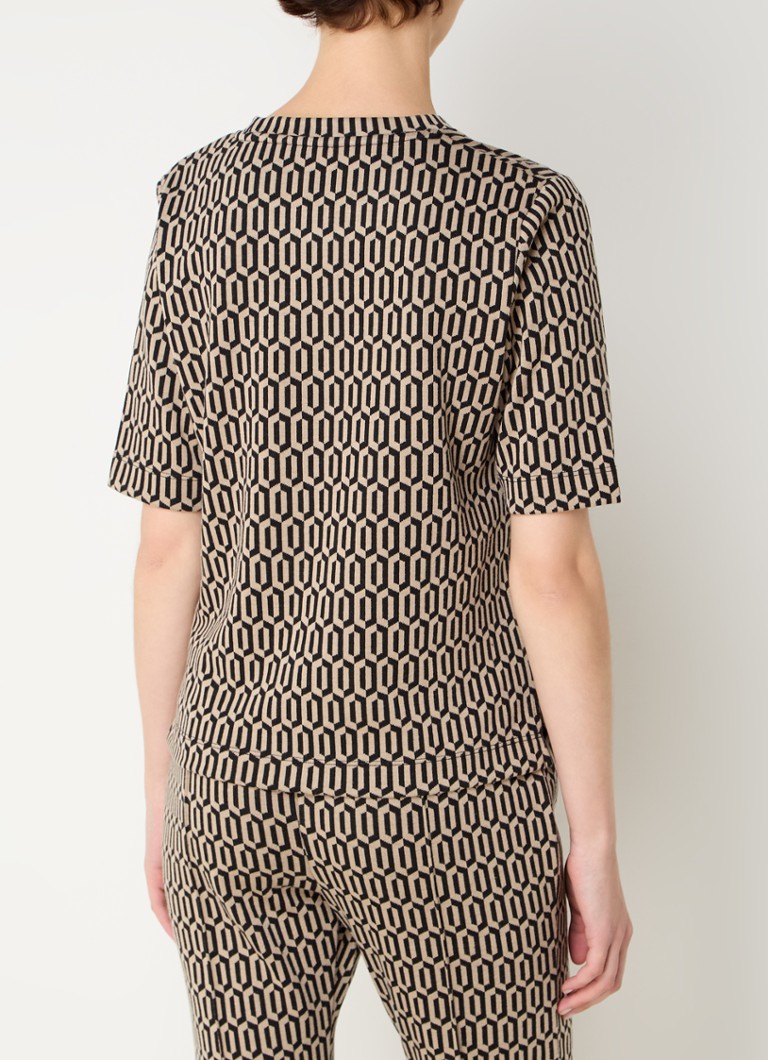 Expresso Jersey top with graphic print