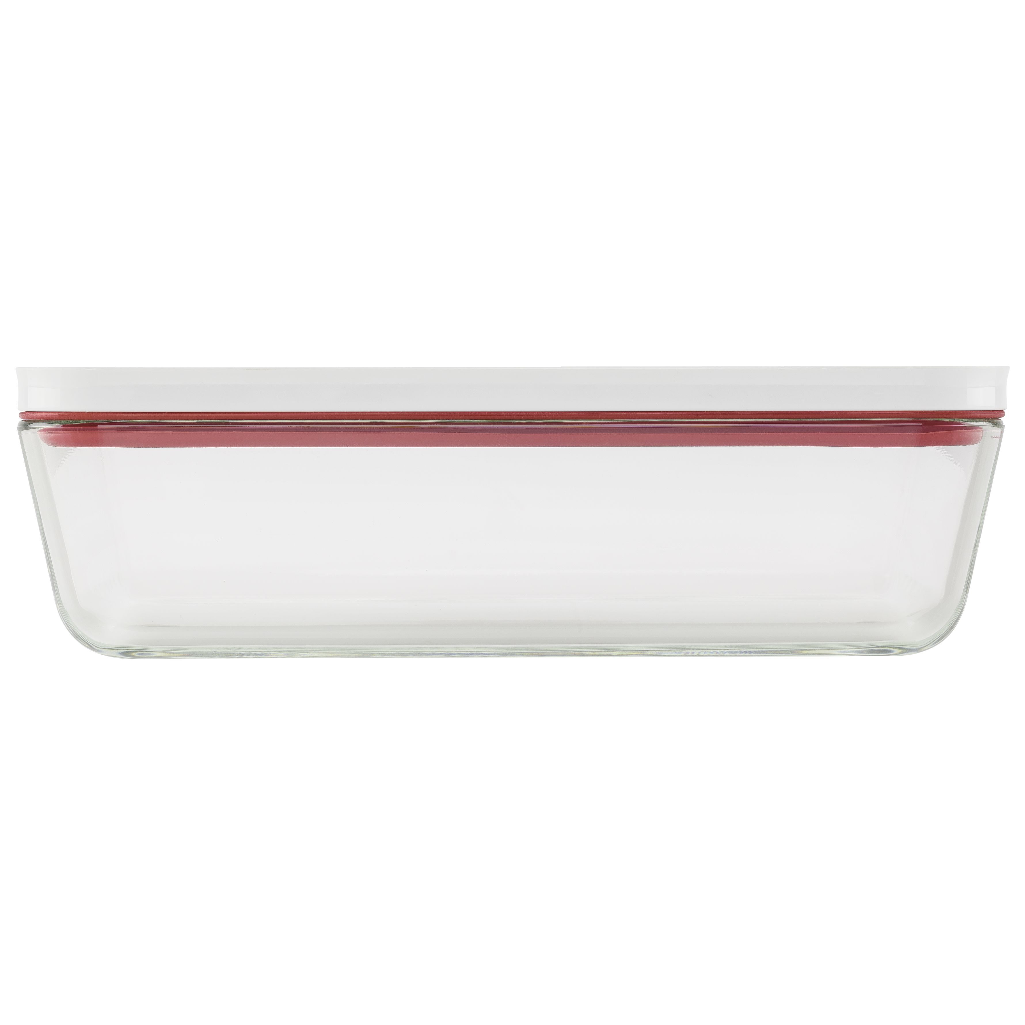 Vakuum Auflaufform, Glas, Rot