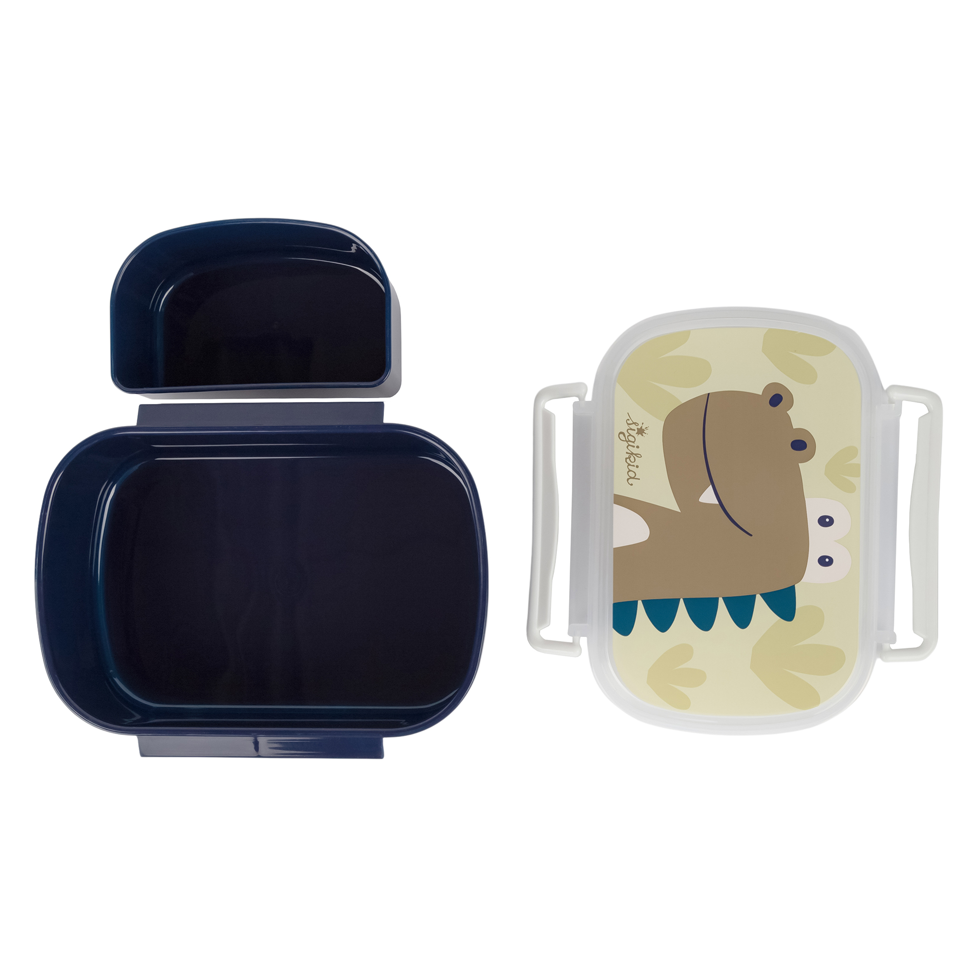 Kinder Set Edelstahl-Trinkflasche und Brotbox Dino