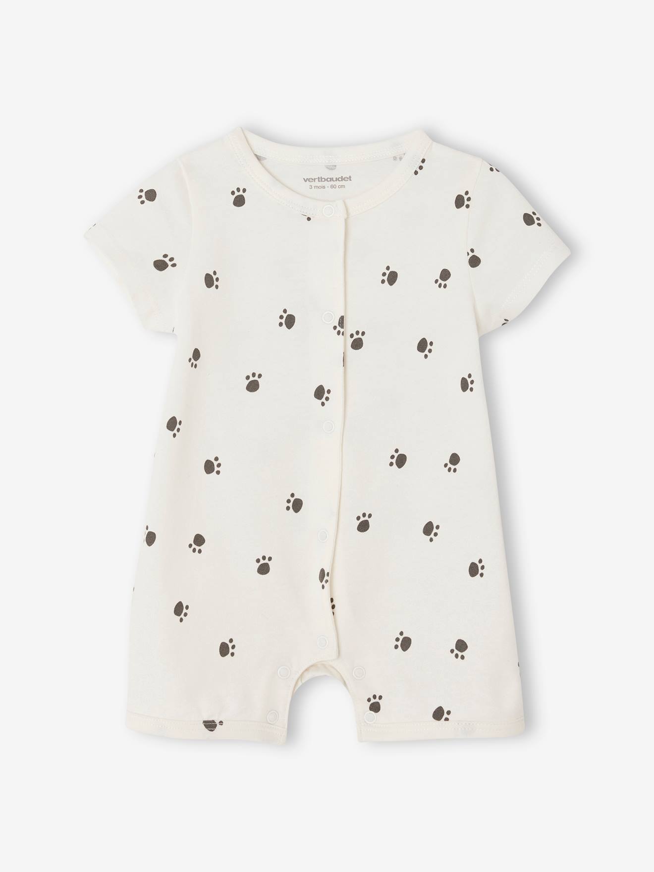Vertbaudet 2er-Pack Baby Sommer-Overalls Oeko-Tex - orange