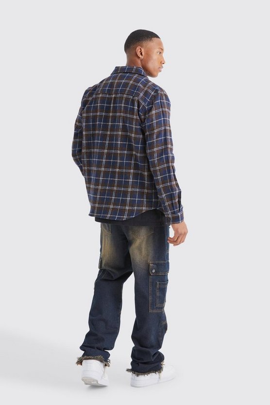 Long Sleeve Check Overshirt