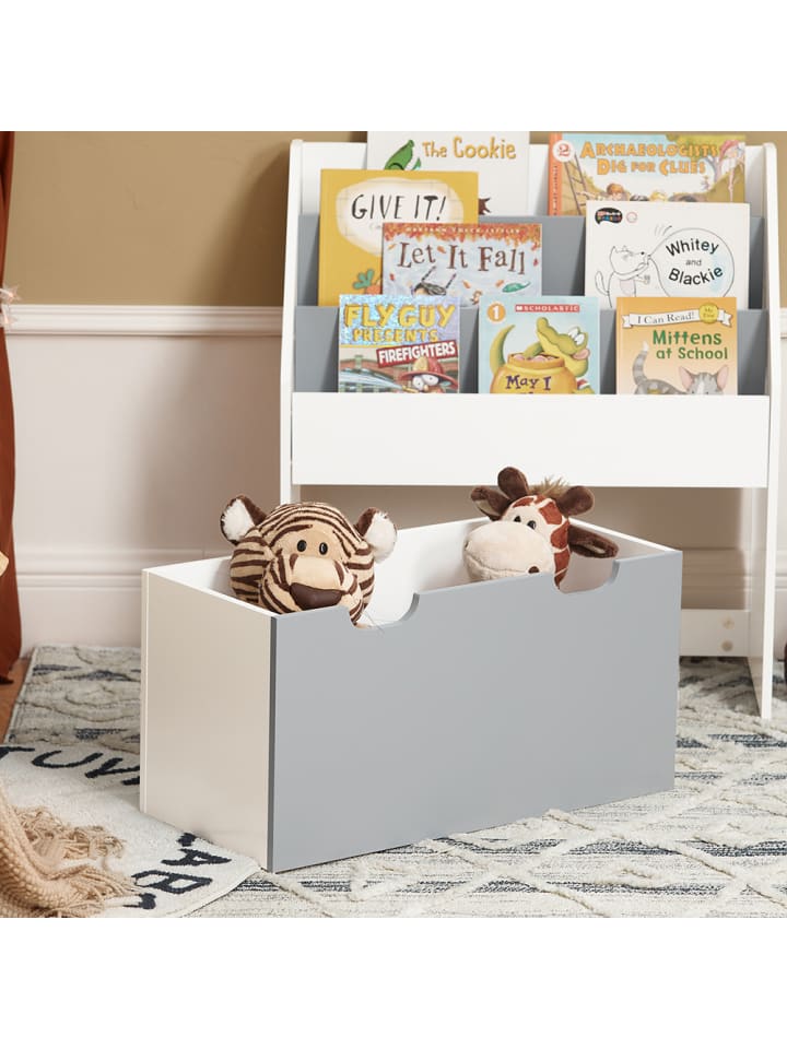 SoBuy Bücherregal in Weiß/ Hellgrau - (B)63 x (H)70 x (T)30cm günstig kaufen onesize