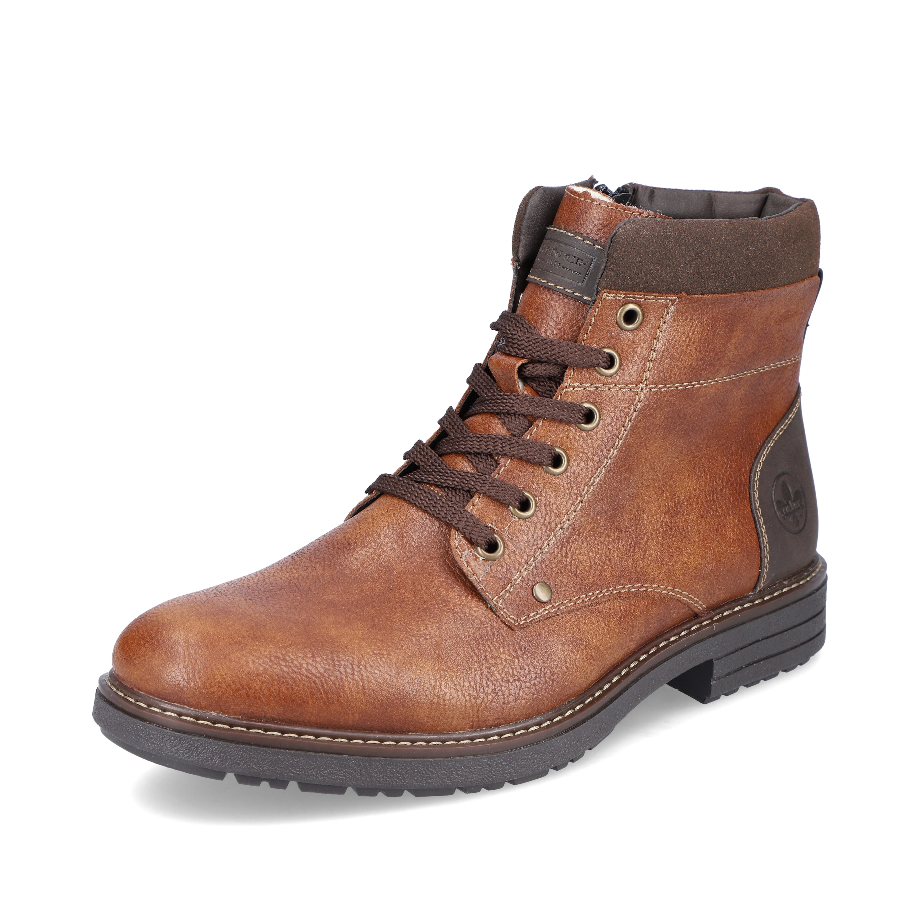 Rieker Herren Schnürstiefel karamellbraun