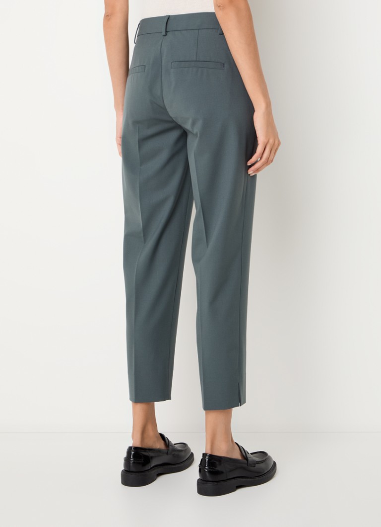 CLOSED  Sonnett mid waist slim fit cropped pantalon met steekzakken