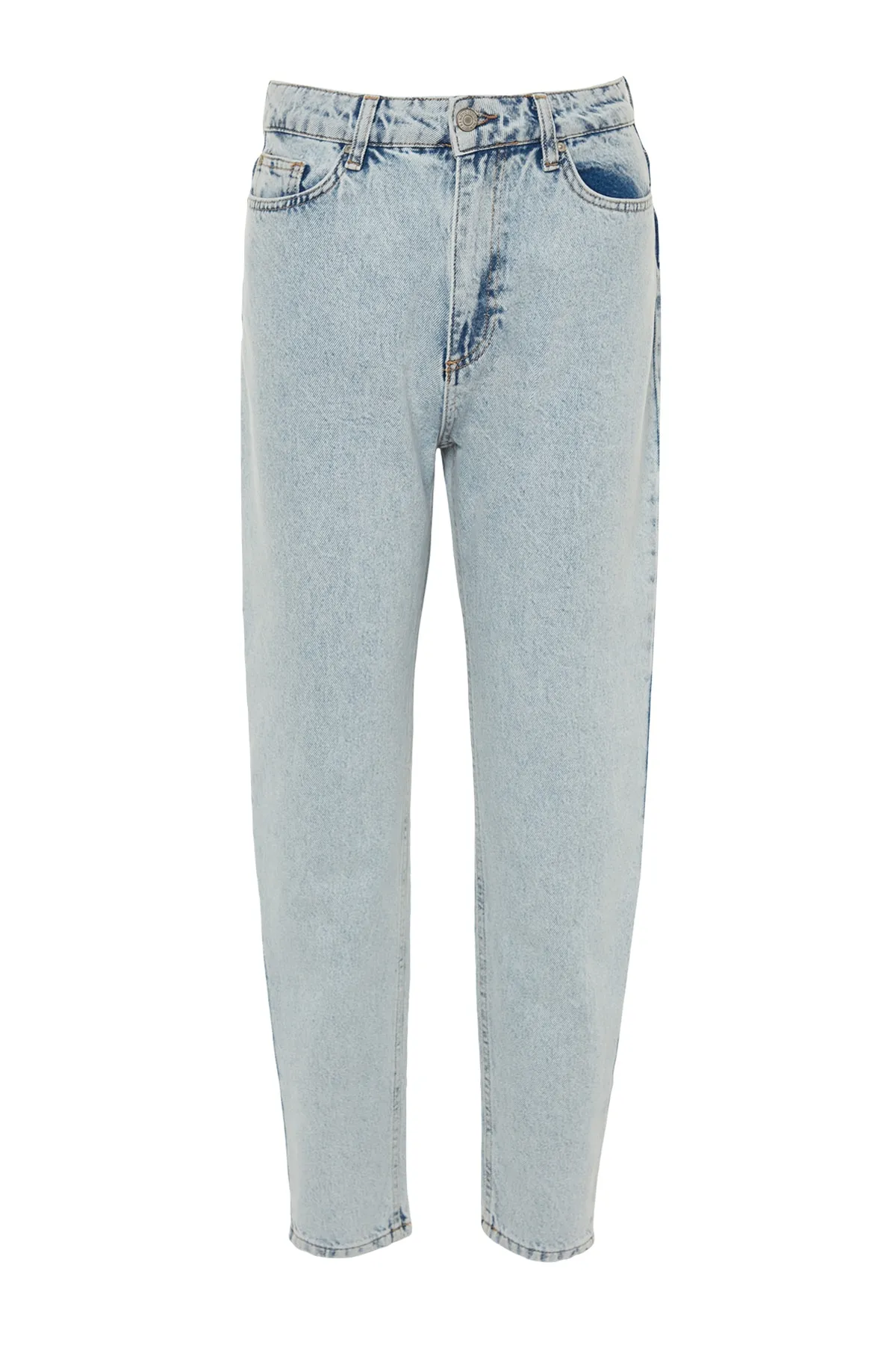 Trendyol Collection  Hellblaue High-Bel-Mom-Jeans TWOSS23JE00085