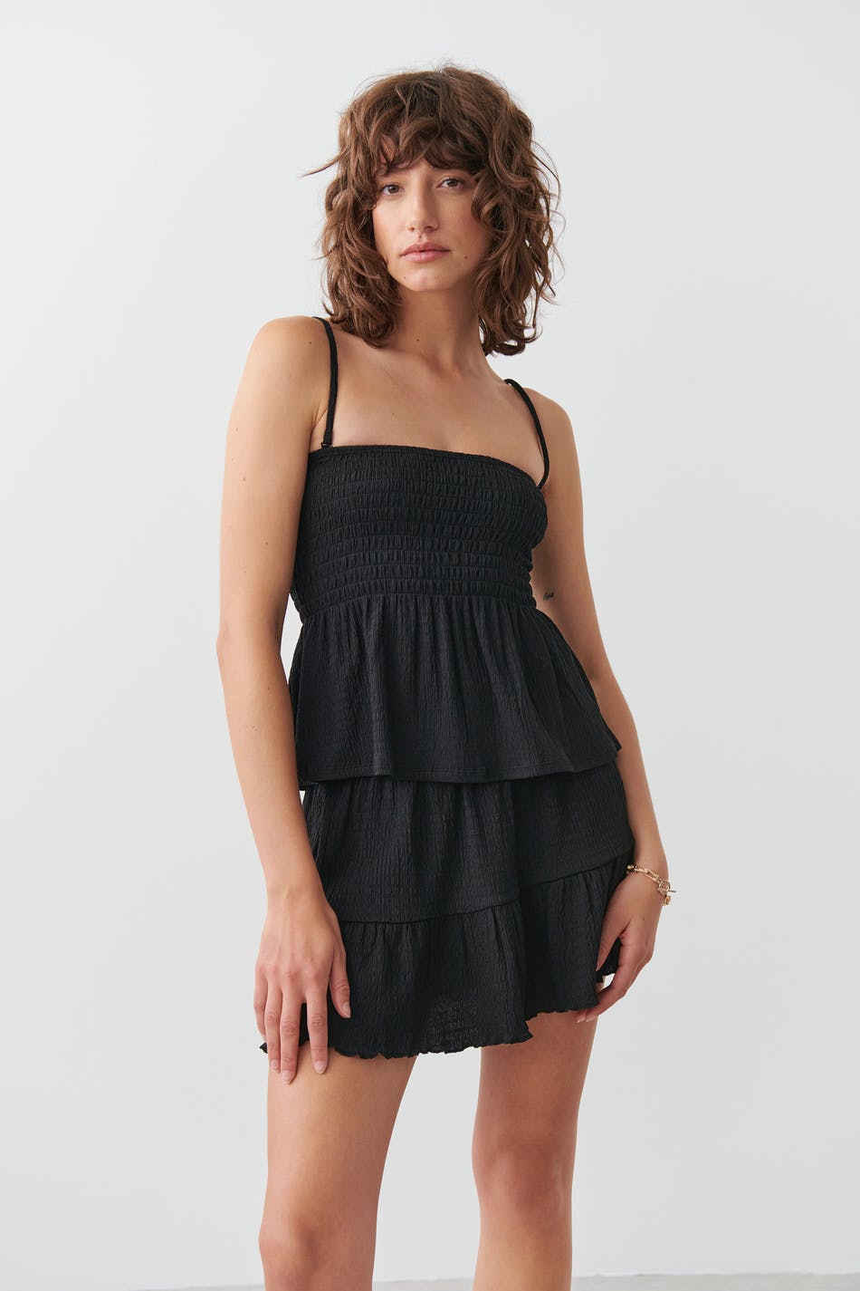 Short smock skirt