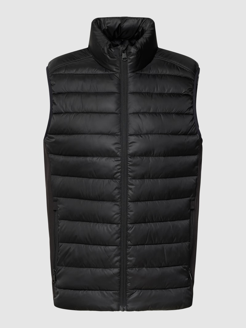 Weste mit Label-Details in schwarz