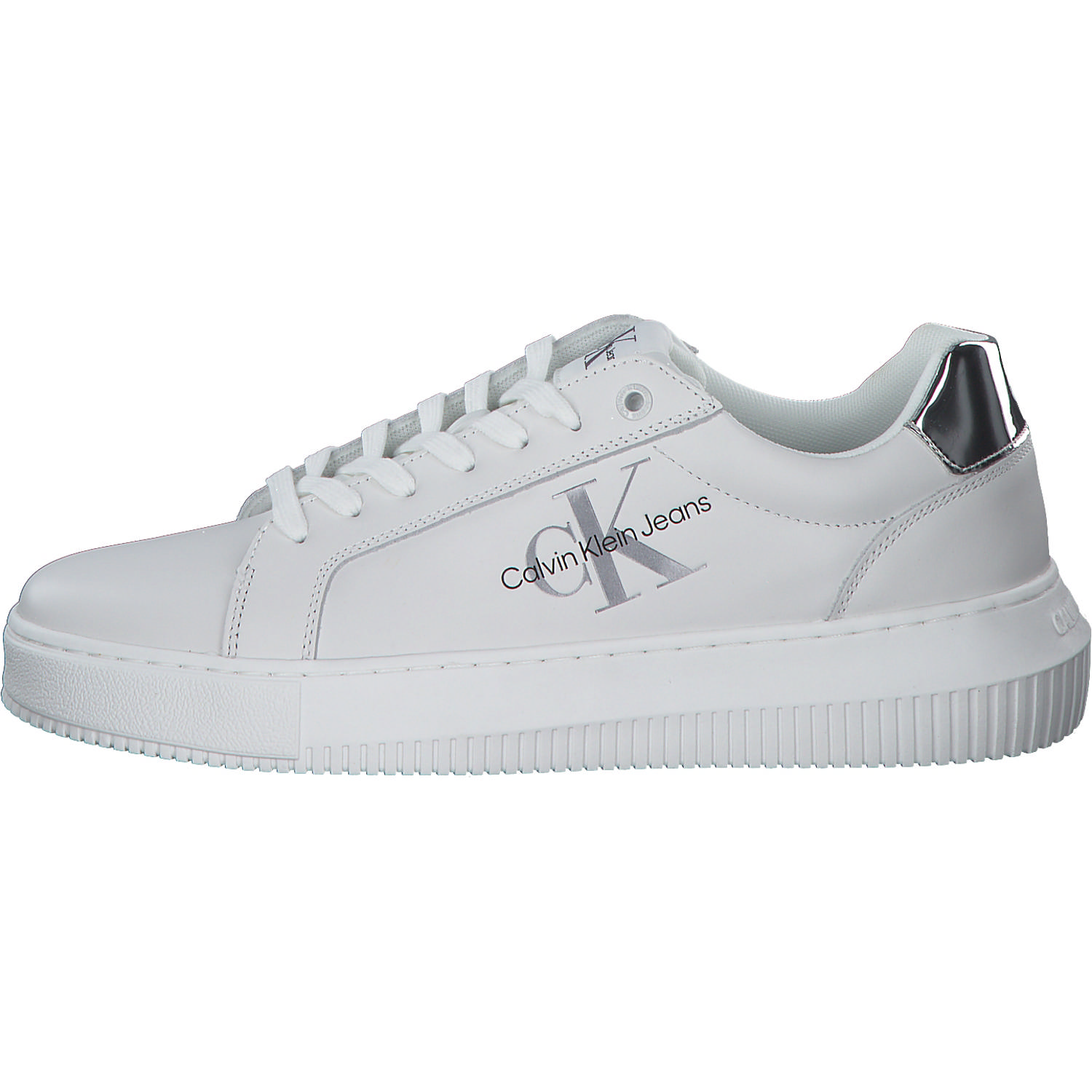 Calvin Klein YW0YW01224, Schnürschuhe, Damen, white/silver