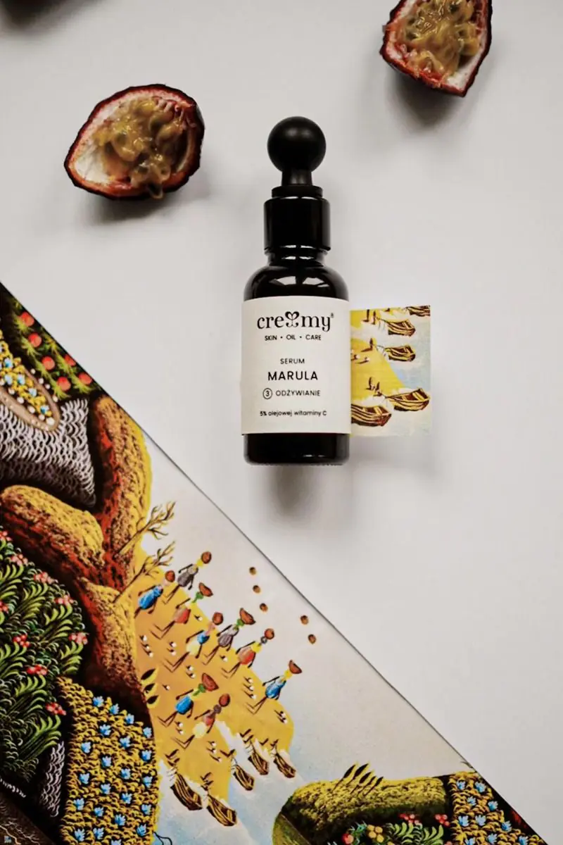 Kremasti Marula hranjivi serum za lice s uljem i vitaminom C 5% 30 ml