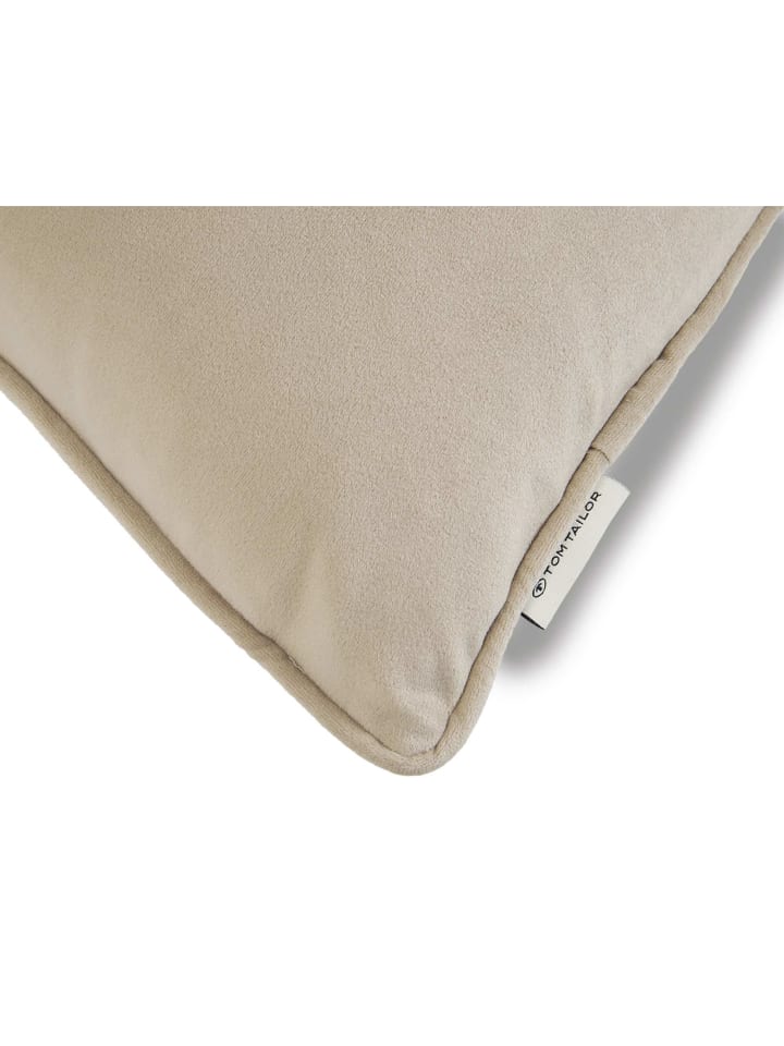 Tom Tailor TT Kissenhülle 2er Set VelvetSignature 45 x 45 cm in Beige günstig kaufen 45 x 45 cm