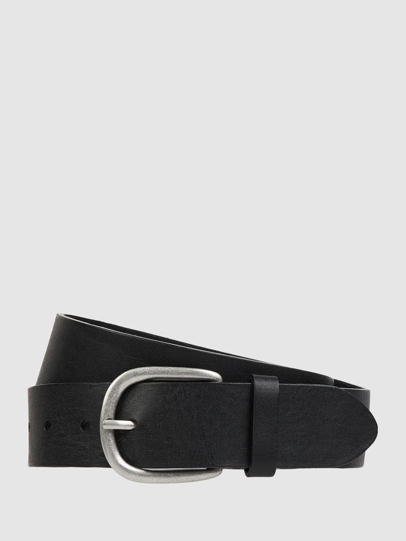 Gürtel aus Leder in schwarz