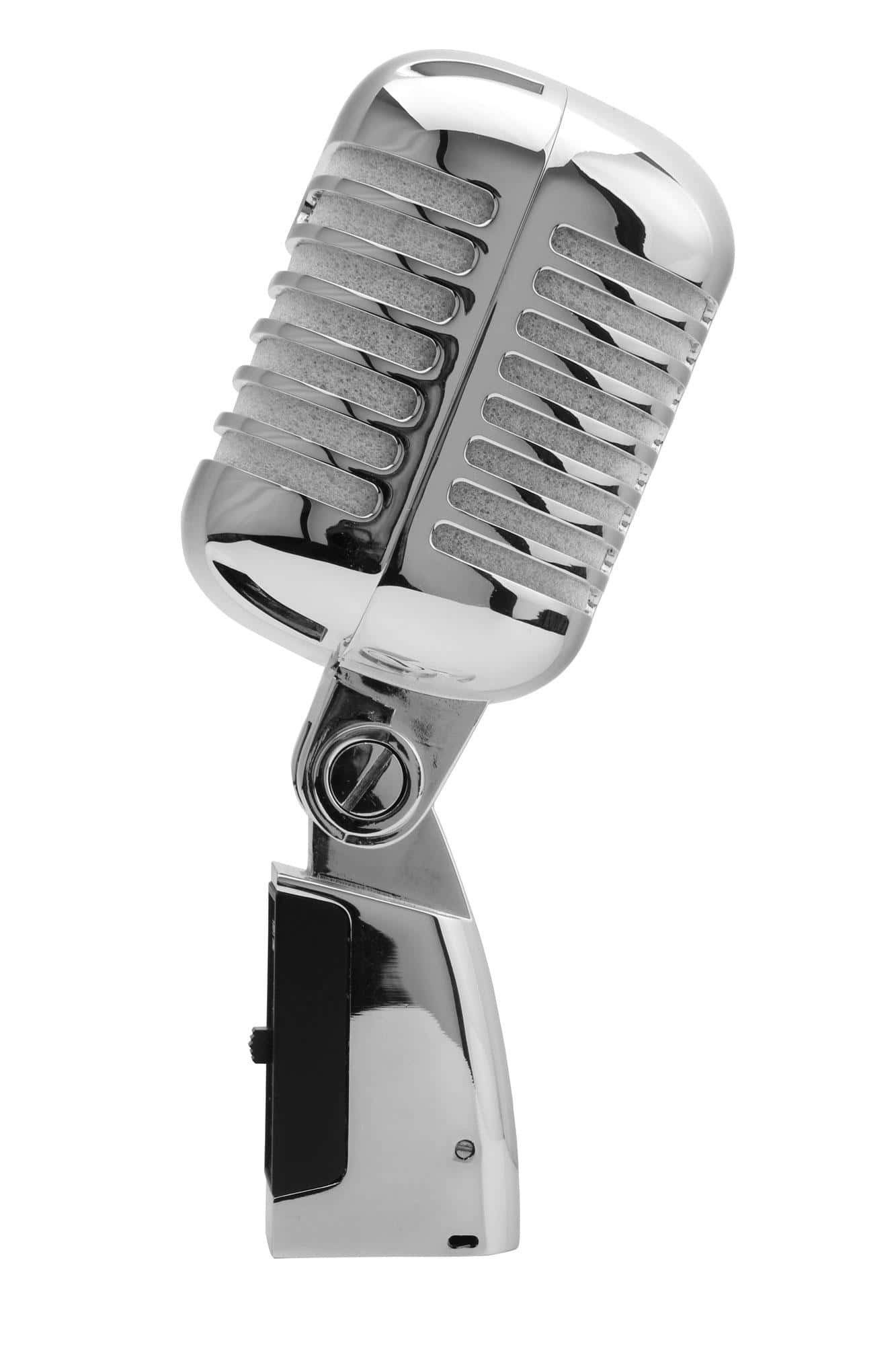 Pronomic Mikrofon DM-66 Elvis Rockabilly Dynamisches-Mikrofon (Spar-Set inkl. Mikrofonständer und XLR-Kabel, 3-tlg), Vocal Mikrofon für Sprache und Gesang
