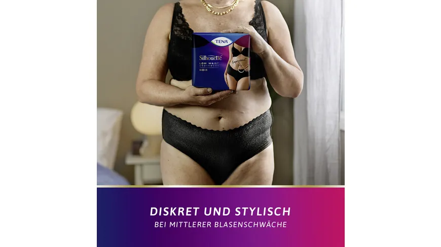 TENA Silhouette Hüfthohe Inkontinenz Pants Noir