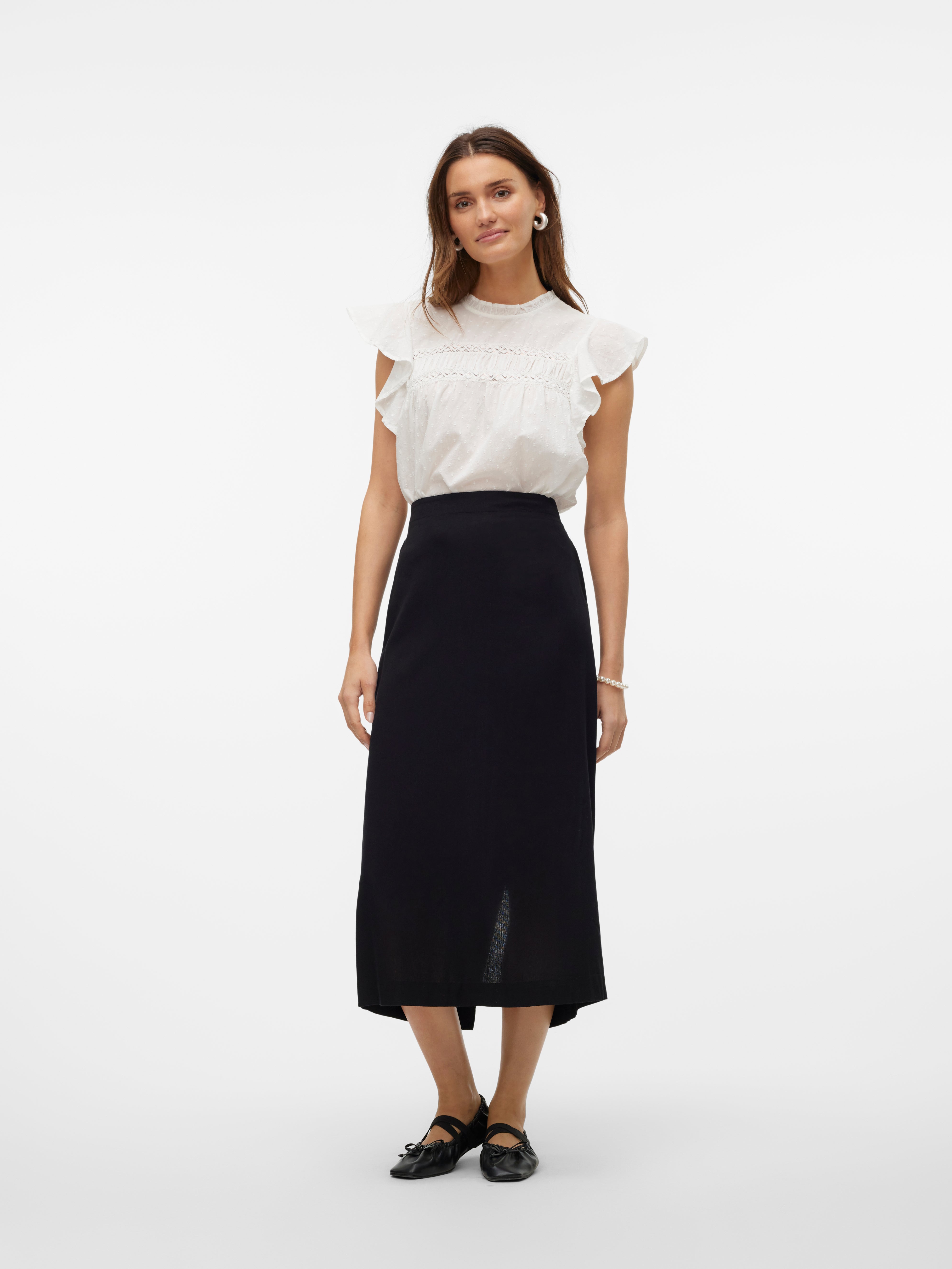 VMMYMILO Hohe Taille Langer Rock