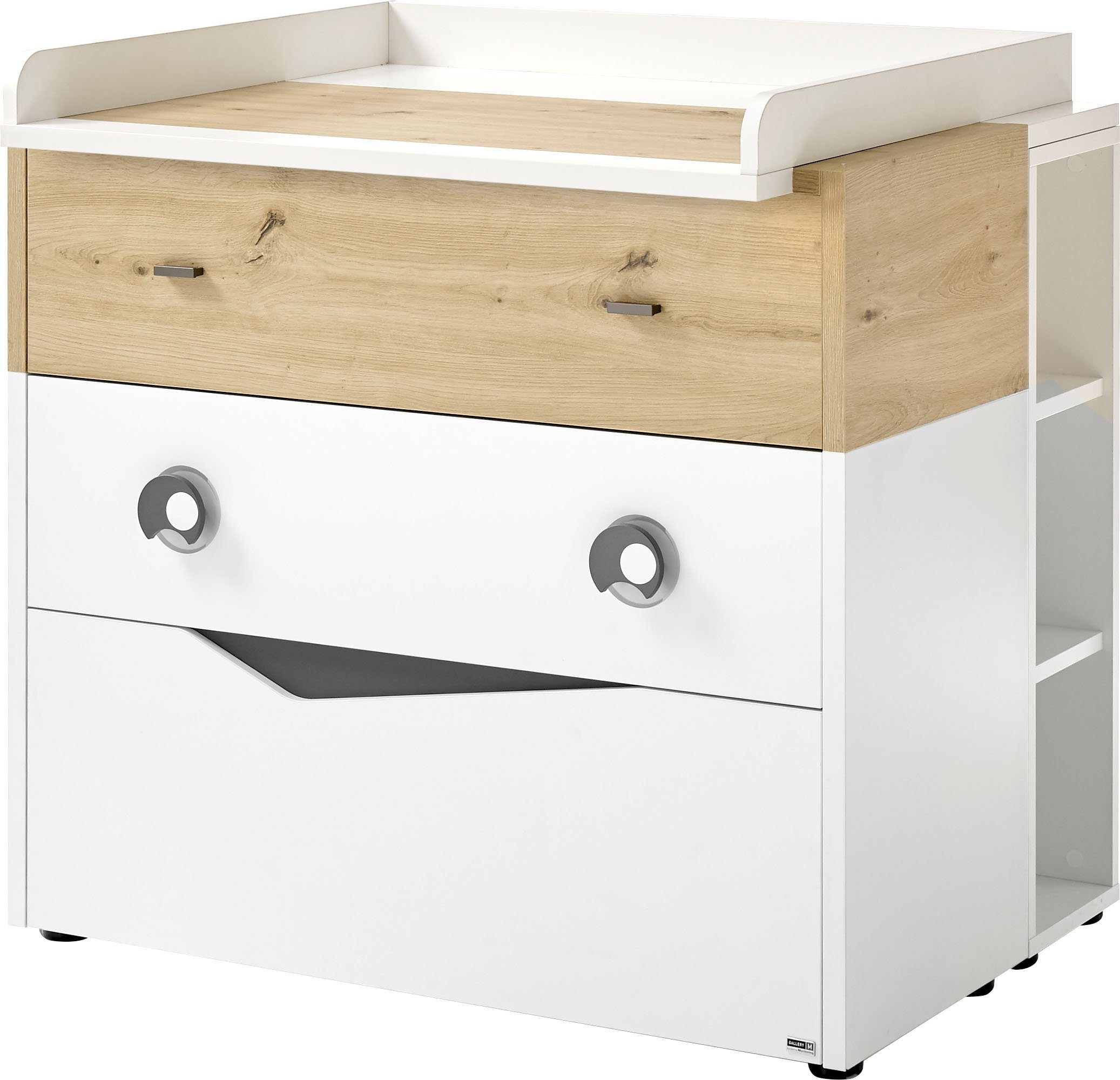 GALLERY M branded by Musterring Babyzimmer-Komplettset, (Set, 4-St), inkl. Unterstellregal für die Wickelkommode