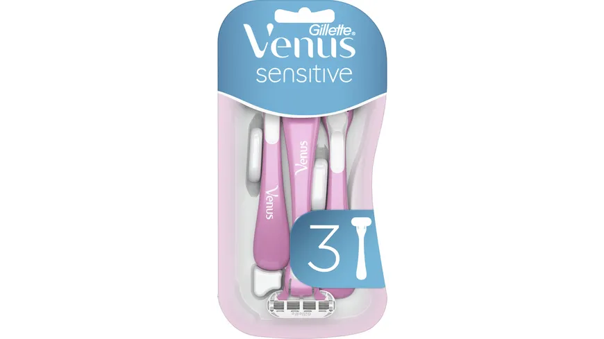 Venus GILLETTE Rasierer Sensitive 3er