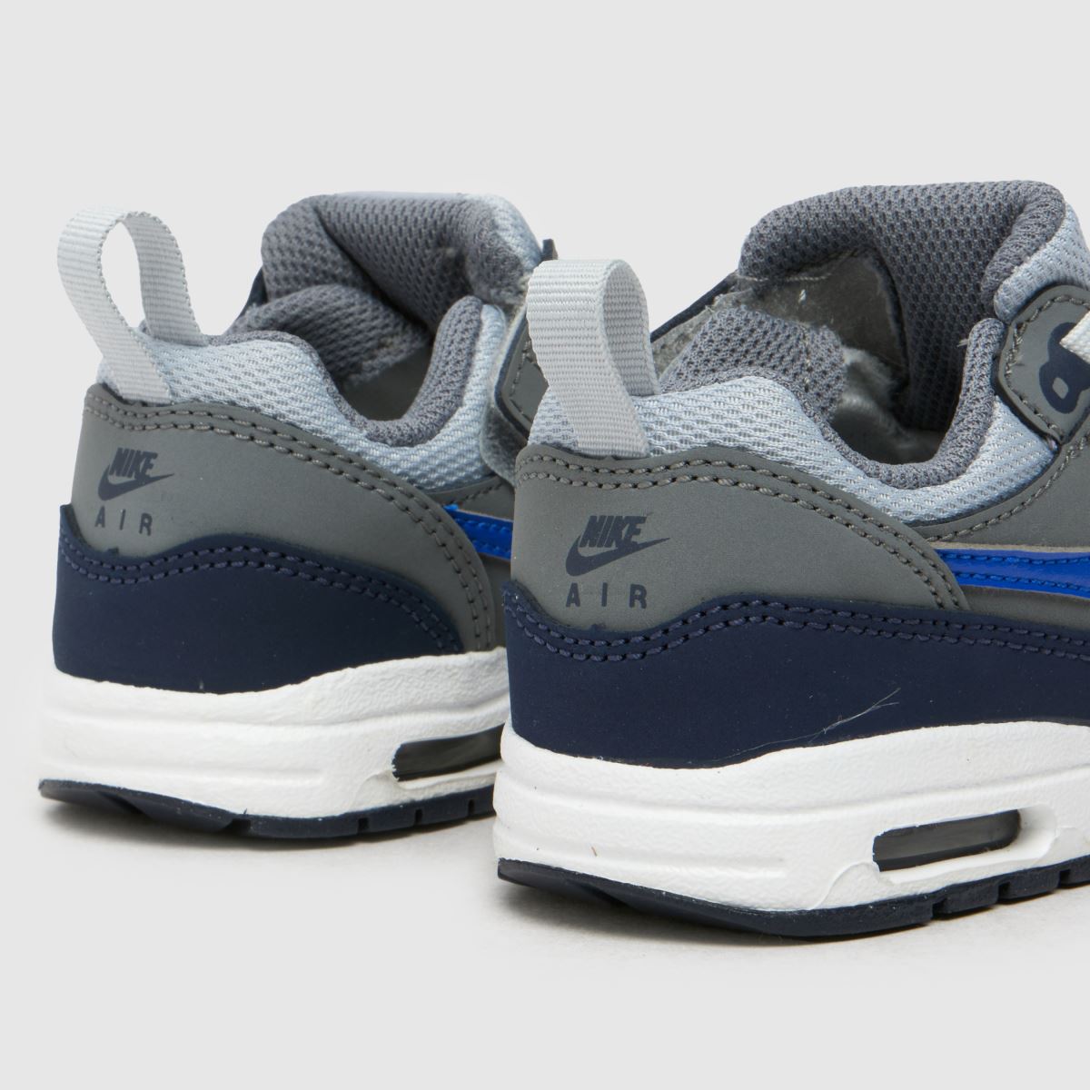 Nike grå multifärgade Air Max 1 easyon pojkar småbarnsskor