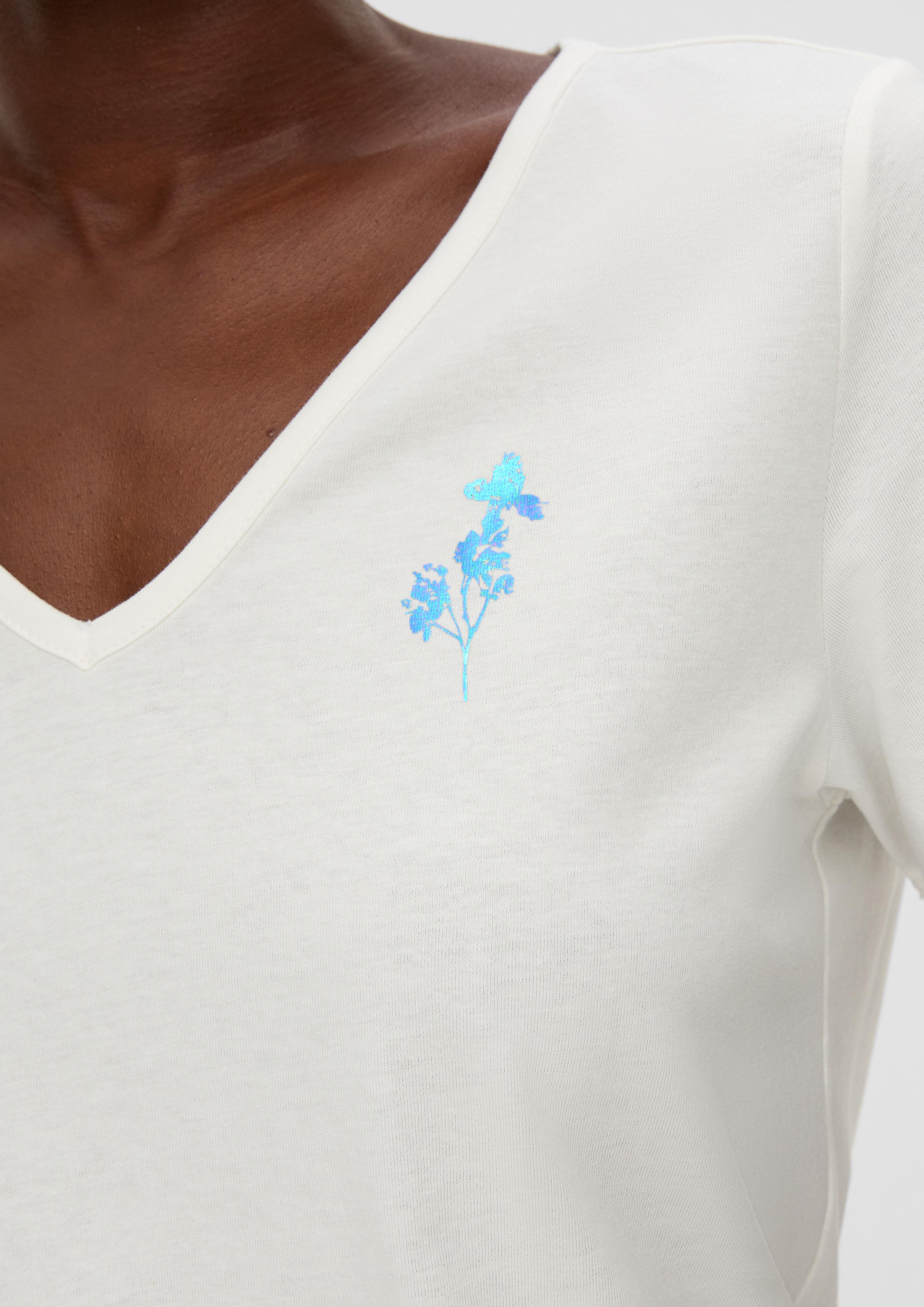 Baumwoll-Shirt mit Stick-Detail  2139404-02D0