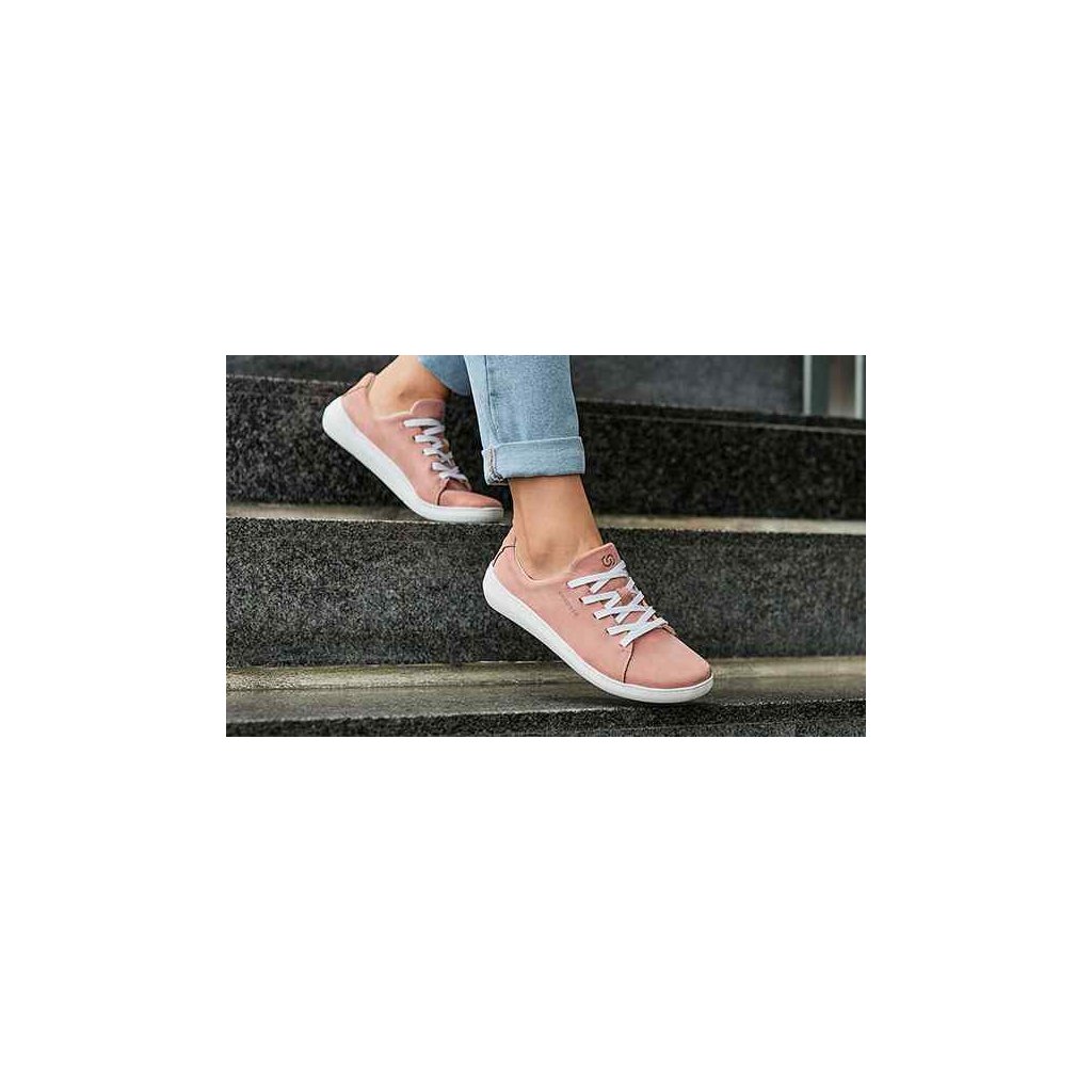 Skinners Walker II Leather Pink Barfußsneakers