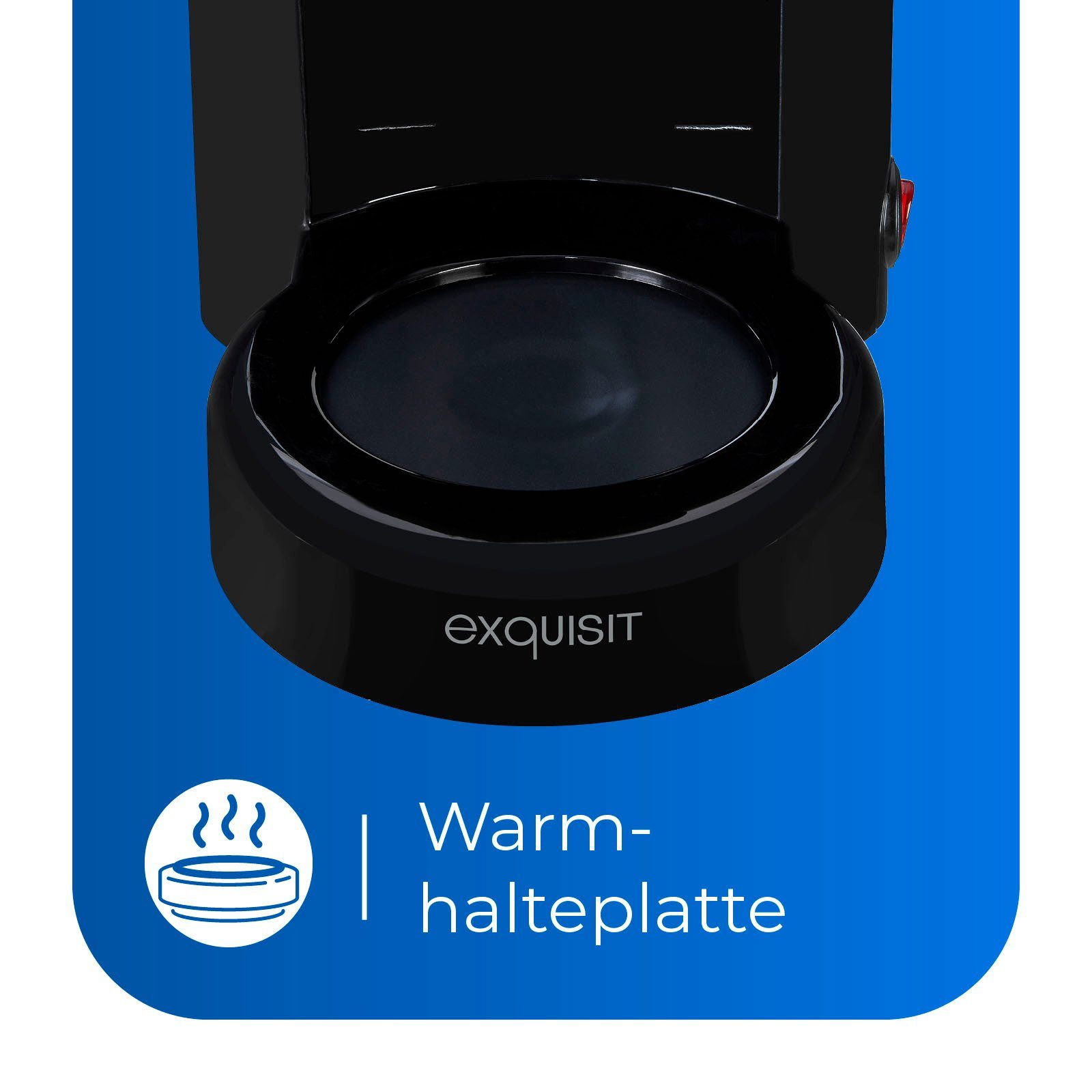 exquisit Filterkaffeemaschine KA 3102 swi, 1,25l Kaffeekanne, Papierfilter 1x4