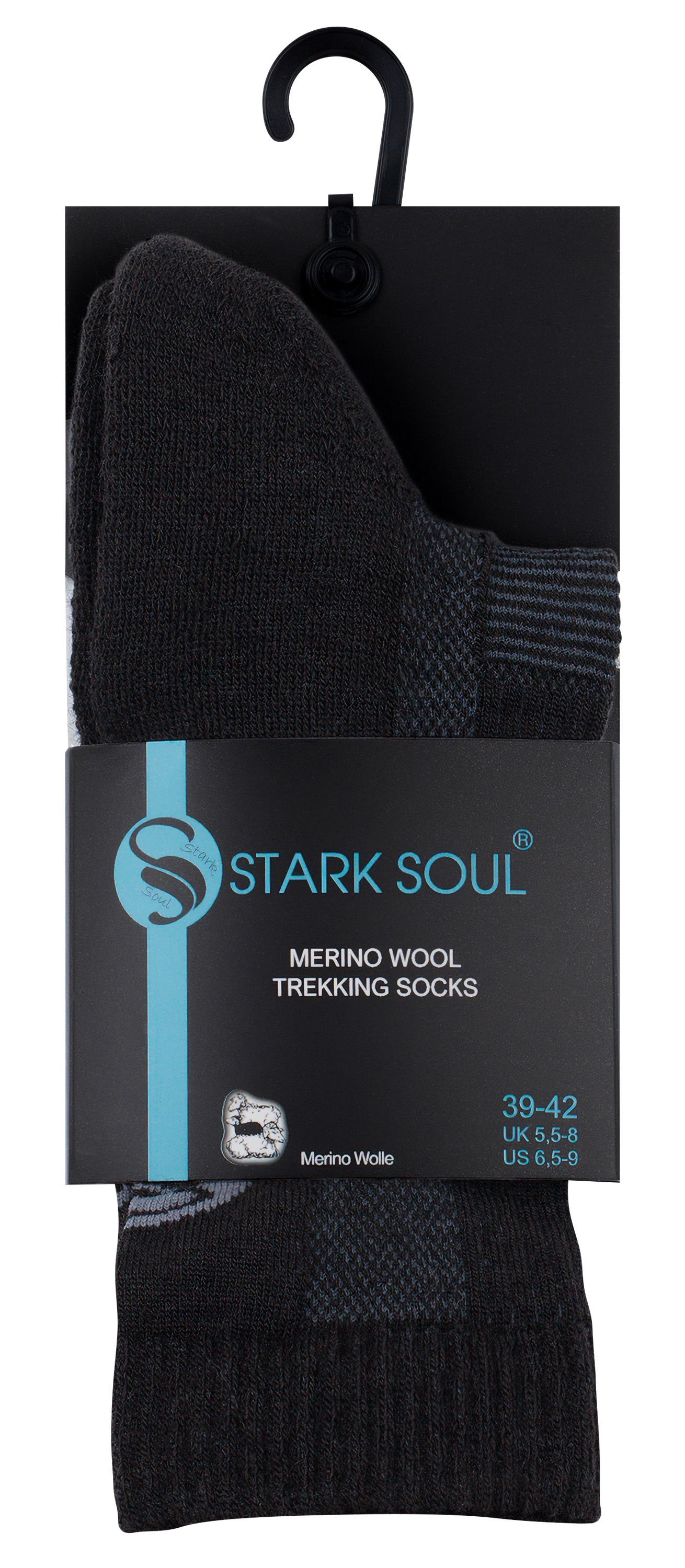 Stark Soul® Funktionssocken Merino Outdoor Trekking Socken, Unisex (1-Paar) 1 oder 3 Paar
