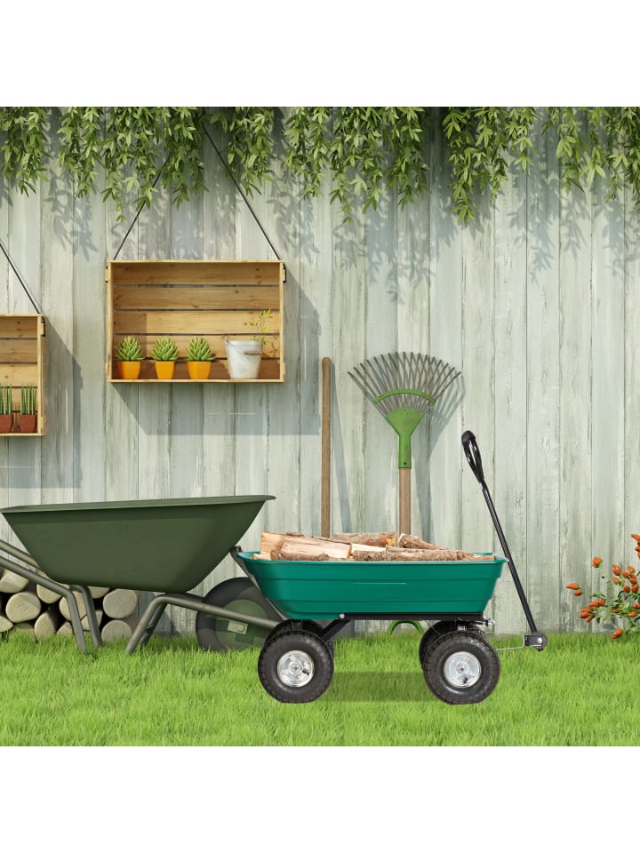relaxdays Kippwagen 3.50-4 in Grün günstig kaufen onesize