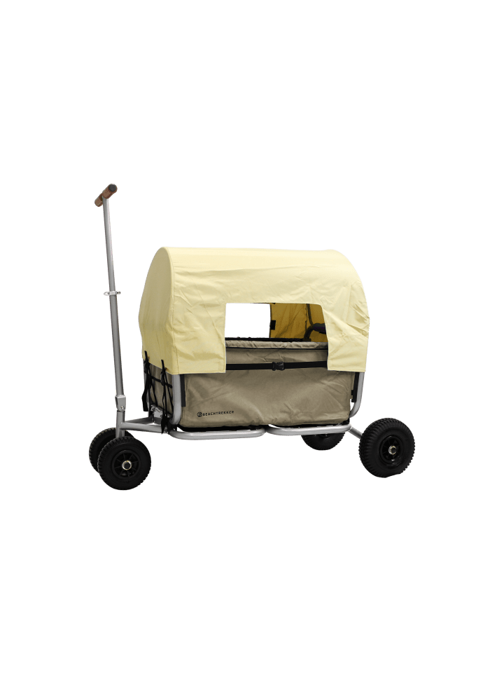Beachtrekker Beachtrekker LiFe faltbarer Bollerwagen (Beige)   Bremse   Sonnenverdeck günstig kaufen onesize