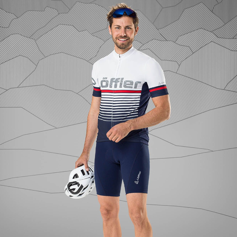 Löffler FZ Messenger 23 blaues Herren Radtrikot