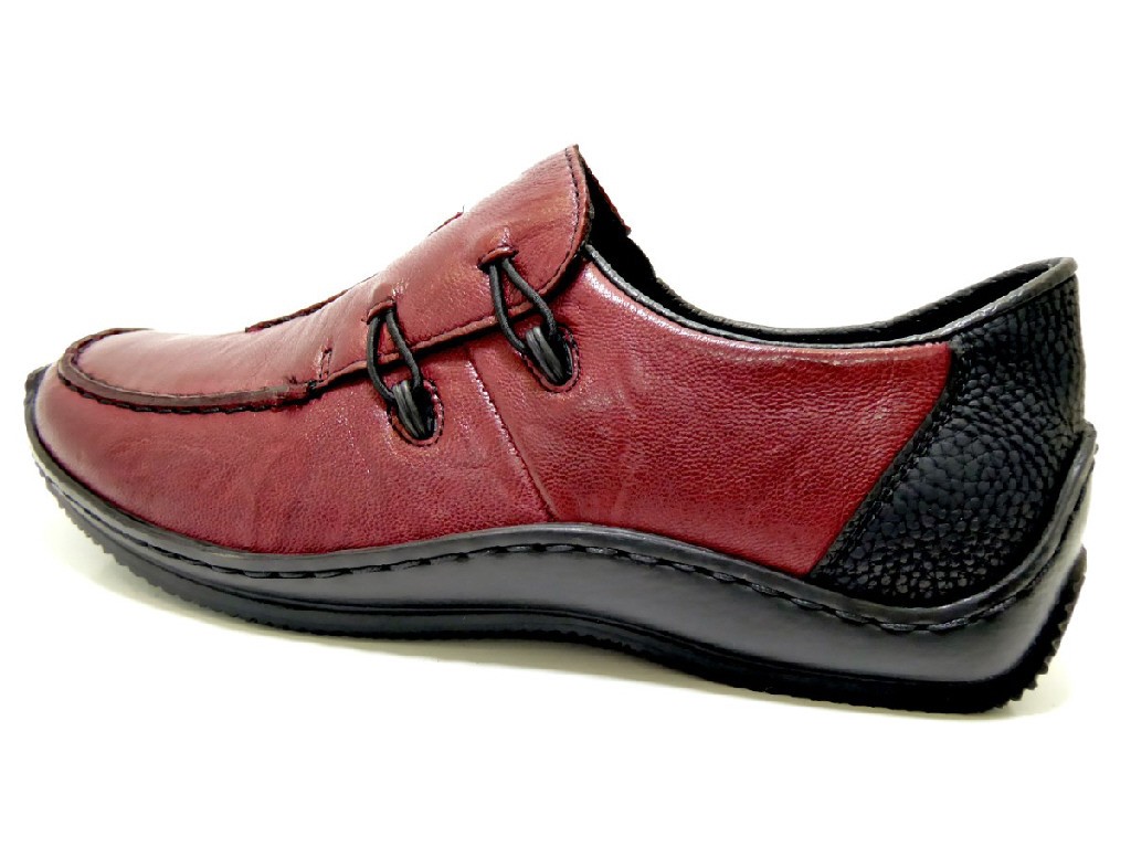 RIEKER Klassische Slipper rot