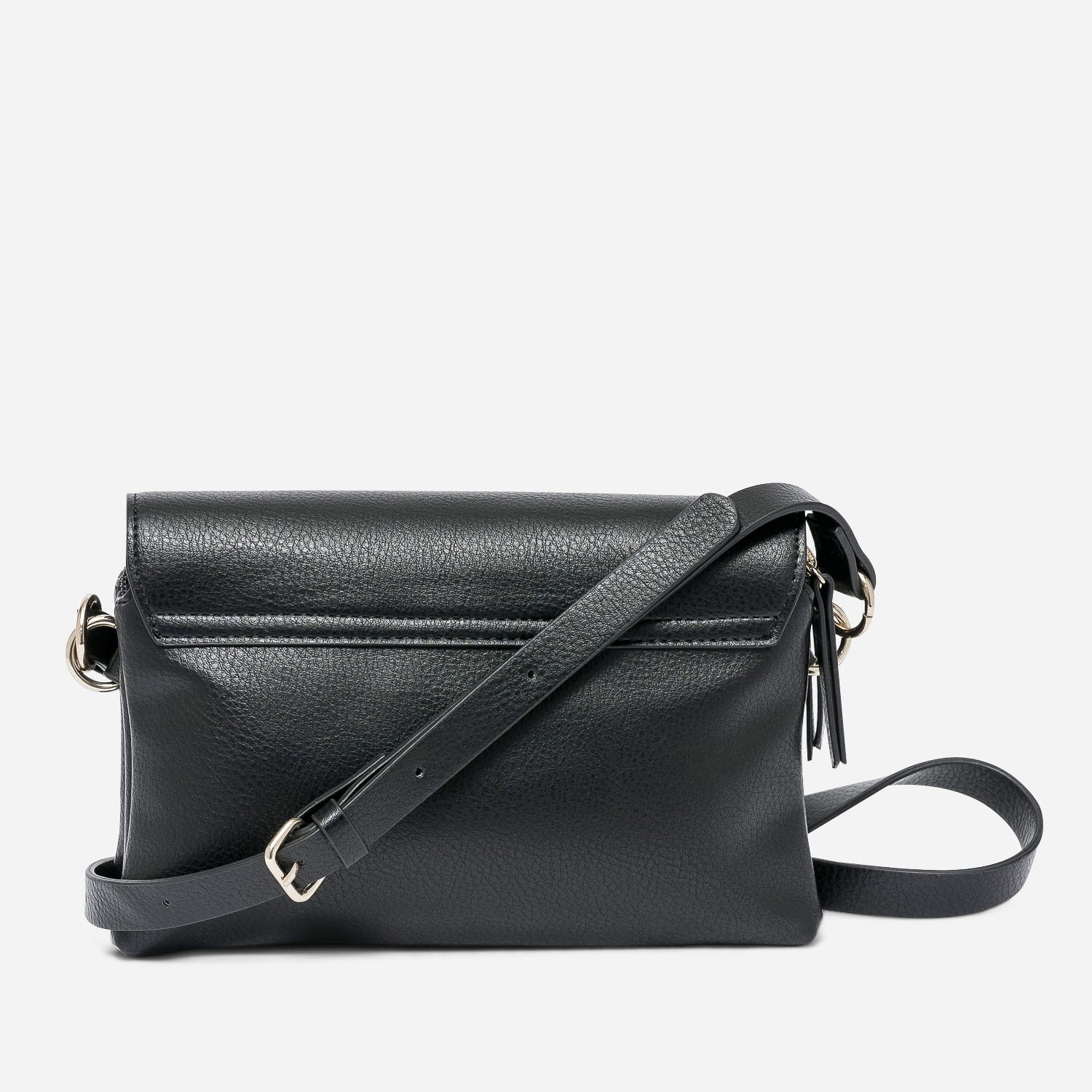 Sac bandoulière noir à double compartiment