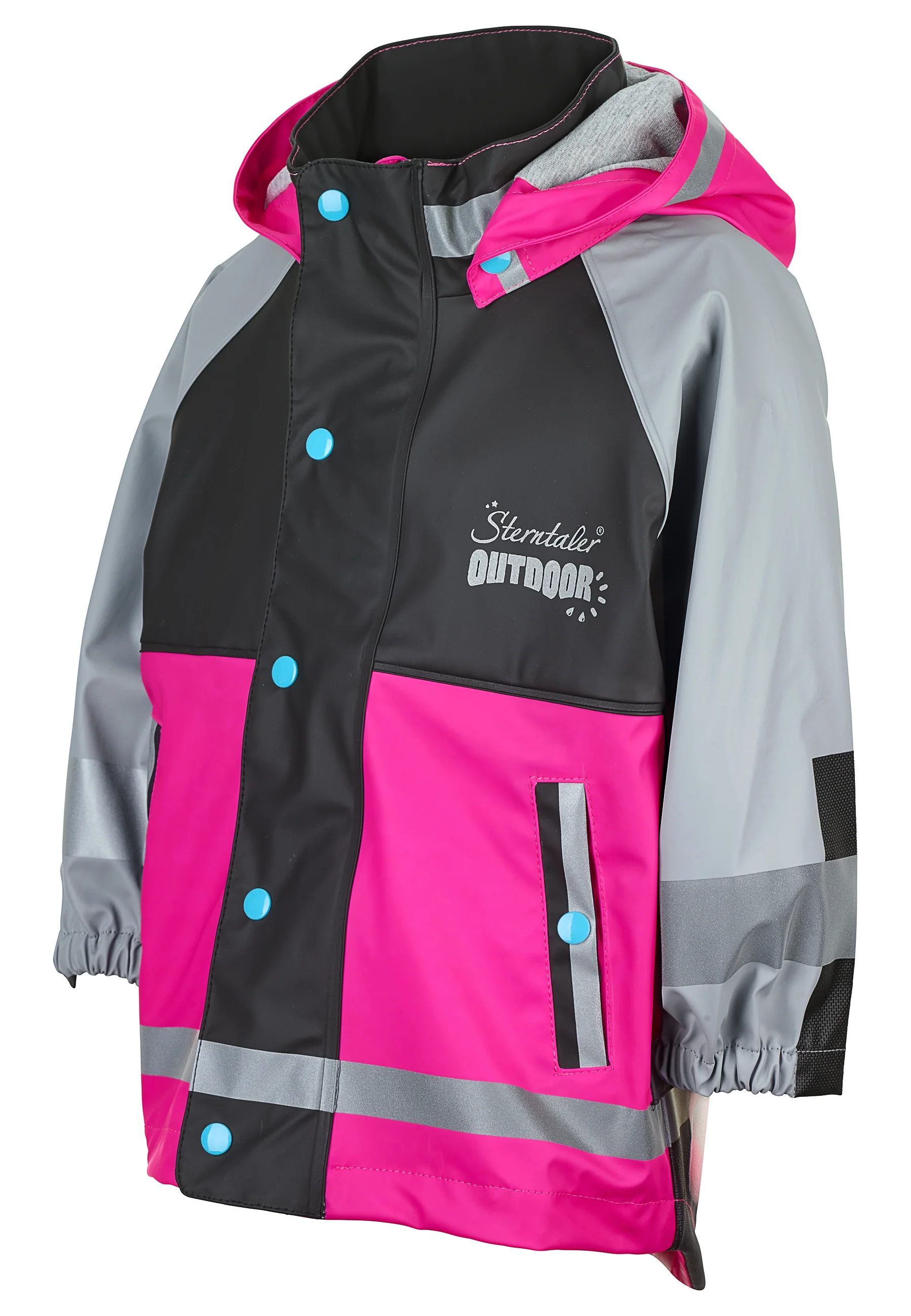 Funktions-Regenjacke mit Reflektoren, wasserdicht