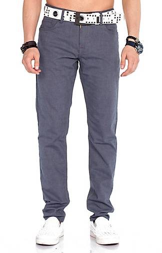 Cipo & Baxx Jeanshose mit Gürtel im Straight Fit-Schnitt