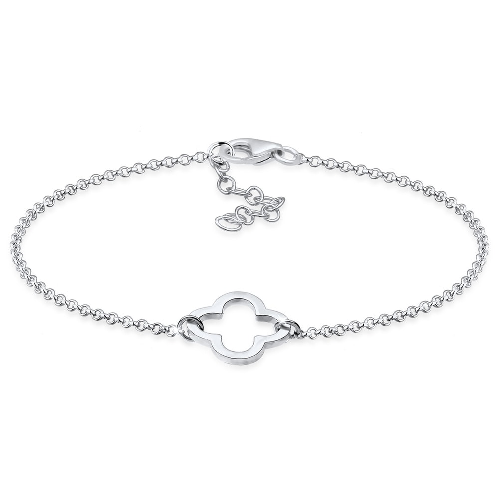 Elli Elli Bracelet Femmes Trèfle découpé symbole en argent sterling 925 Bracelet