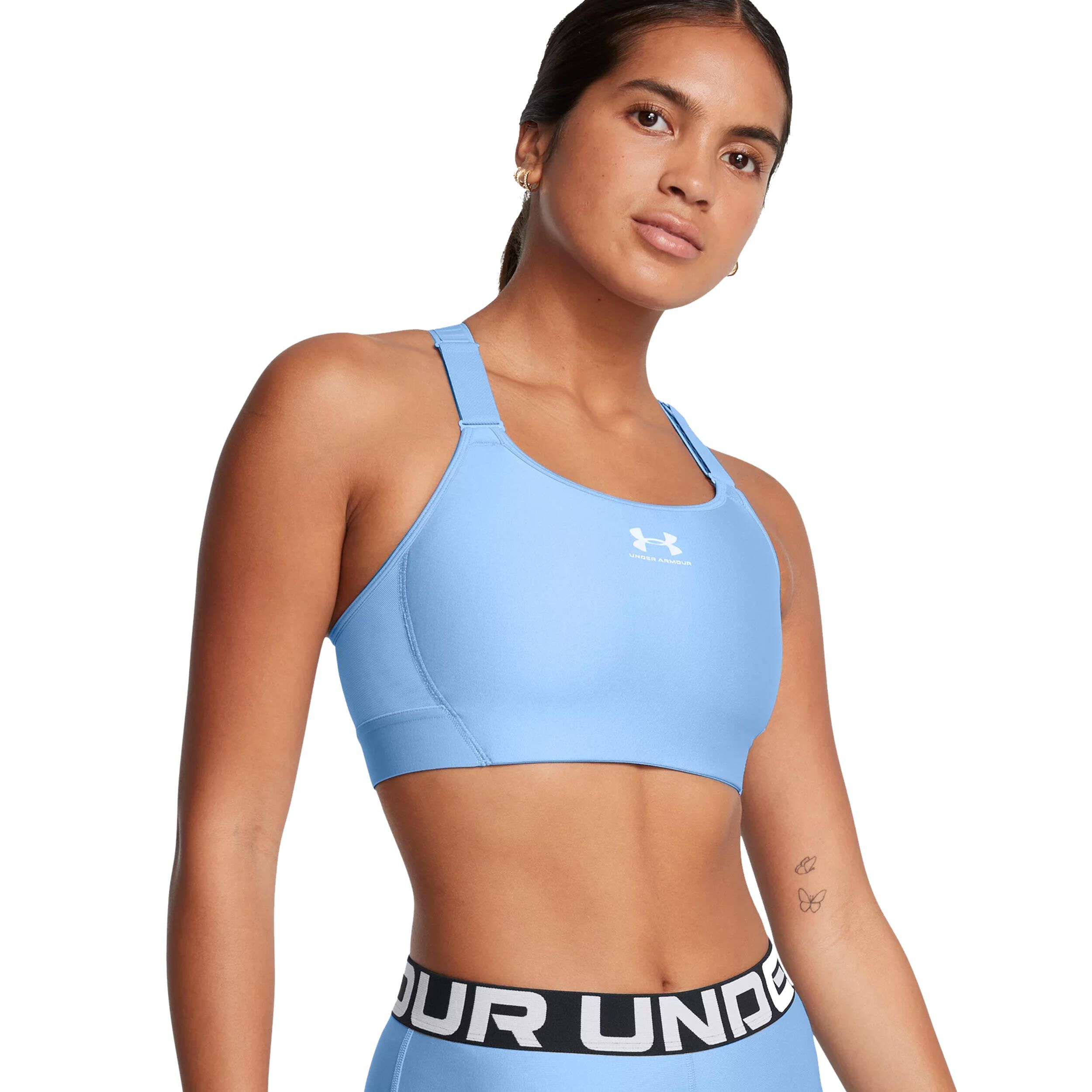 HeatGear High Sport-BH Damen - Blau