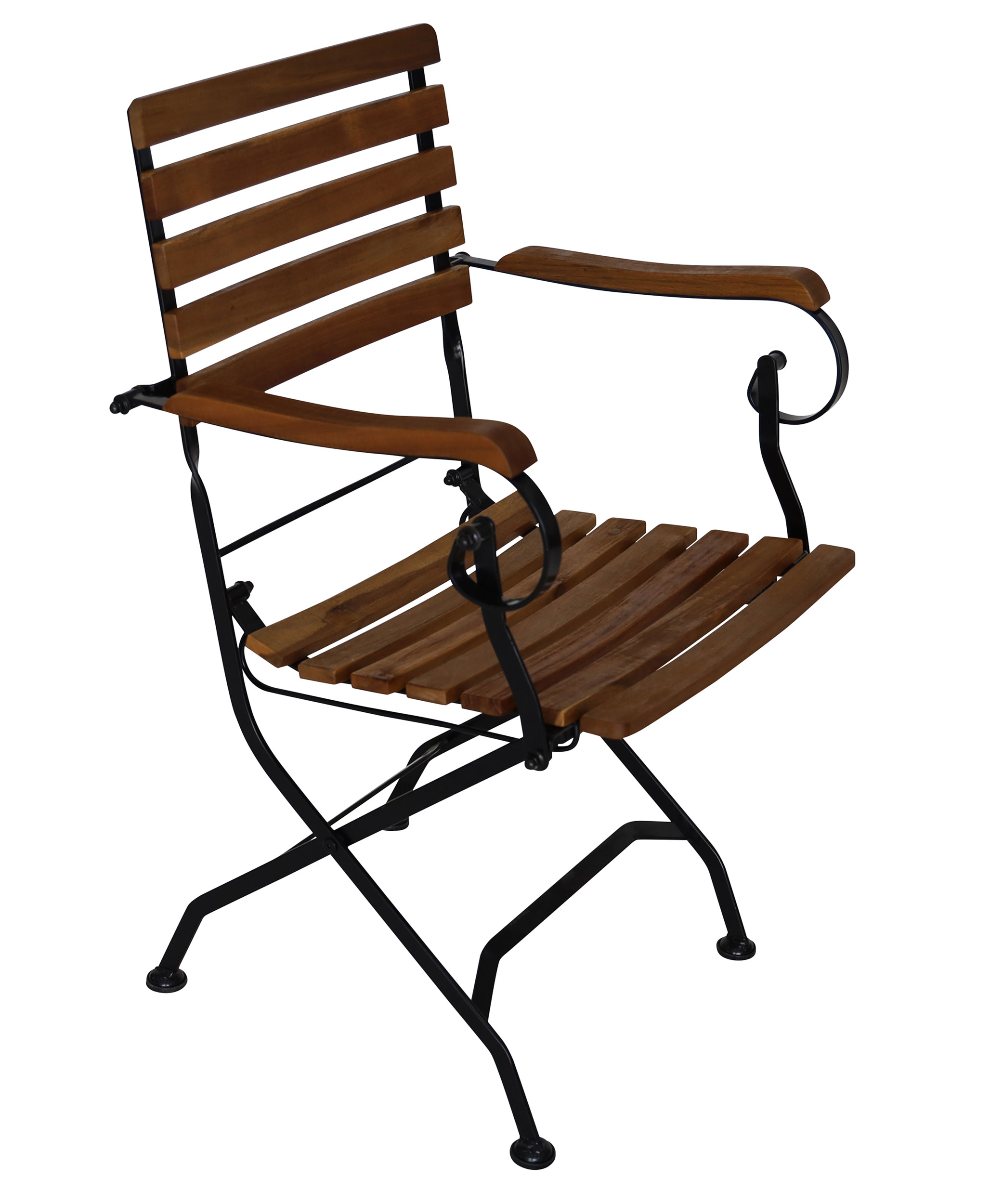 OUTDOORGarten-Klappstuhl m. Armlehnen