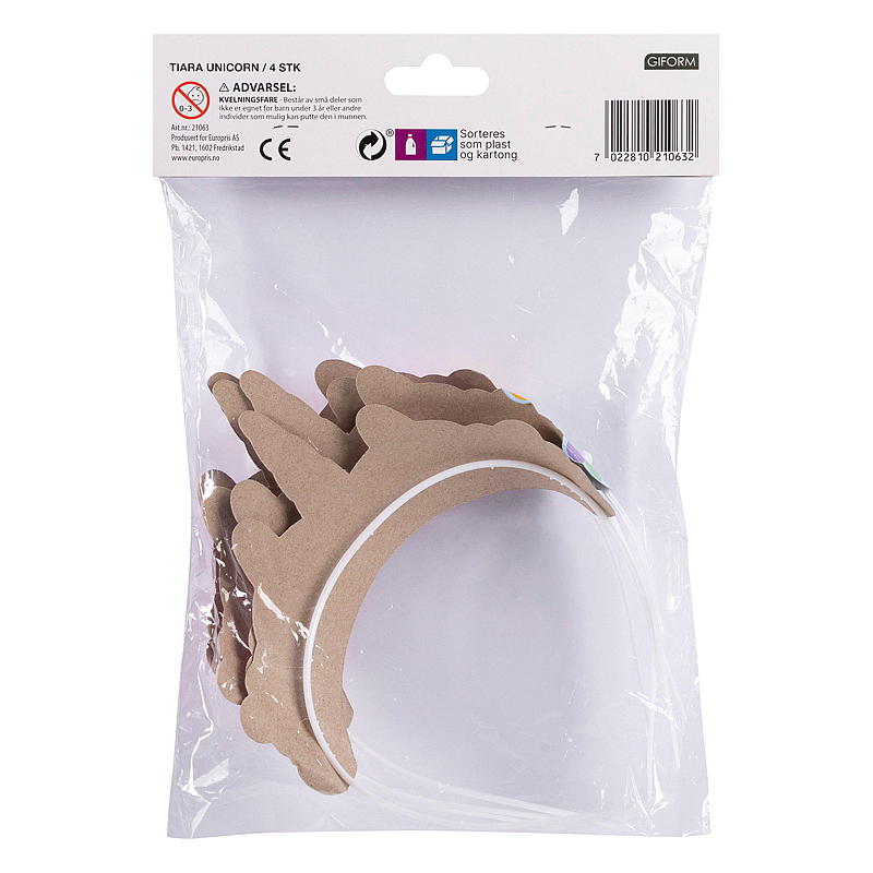 Giform Tiara 4-pk unicorn