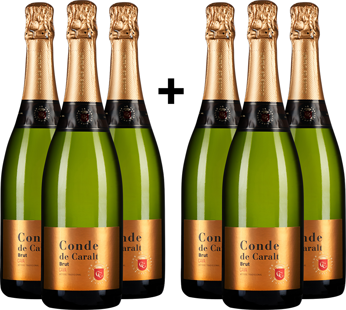 Conde de Caralt 3+3-Set: Cava Brut