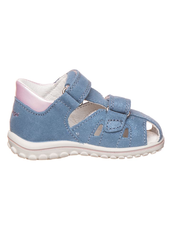 Primigi Leder-Halbsandalen in Blau/ Rosa günstig kaufen