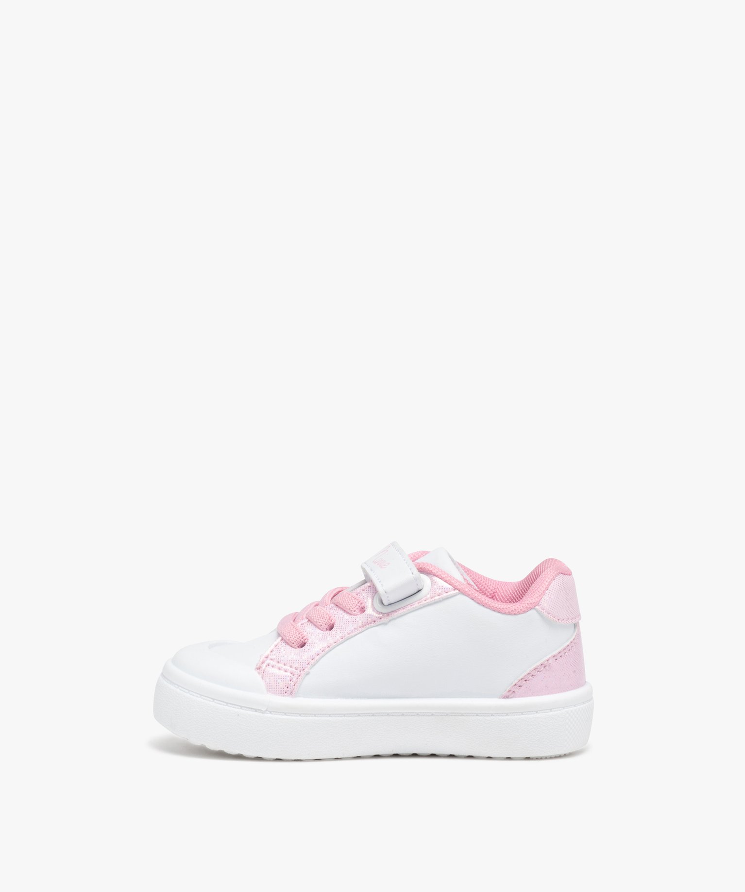 Baskets fille étoilées avec scratch Minnie - DS blanc | GEMO