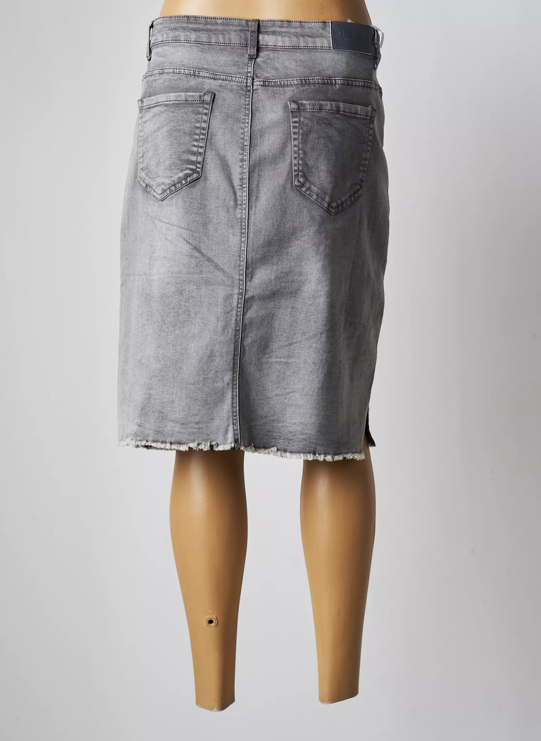 Big Spade Jupes Mi Longues Femme couleur gris