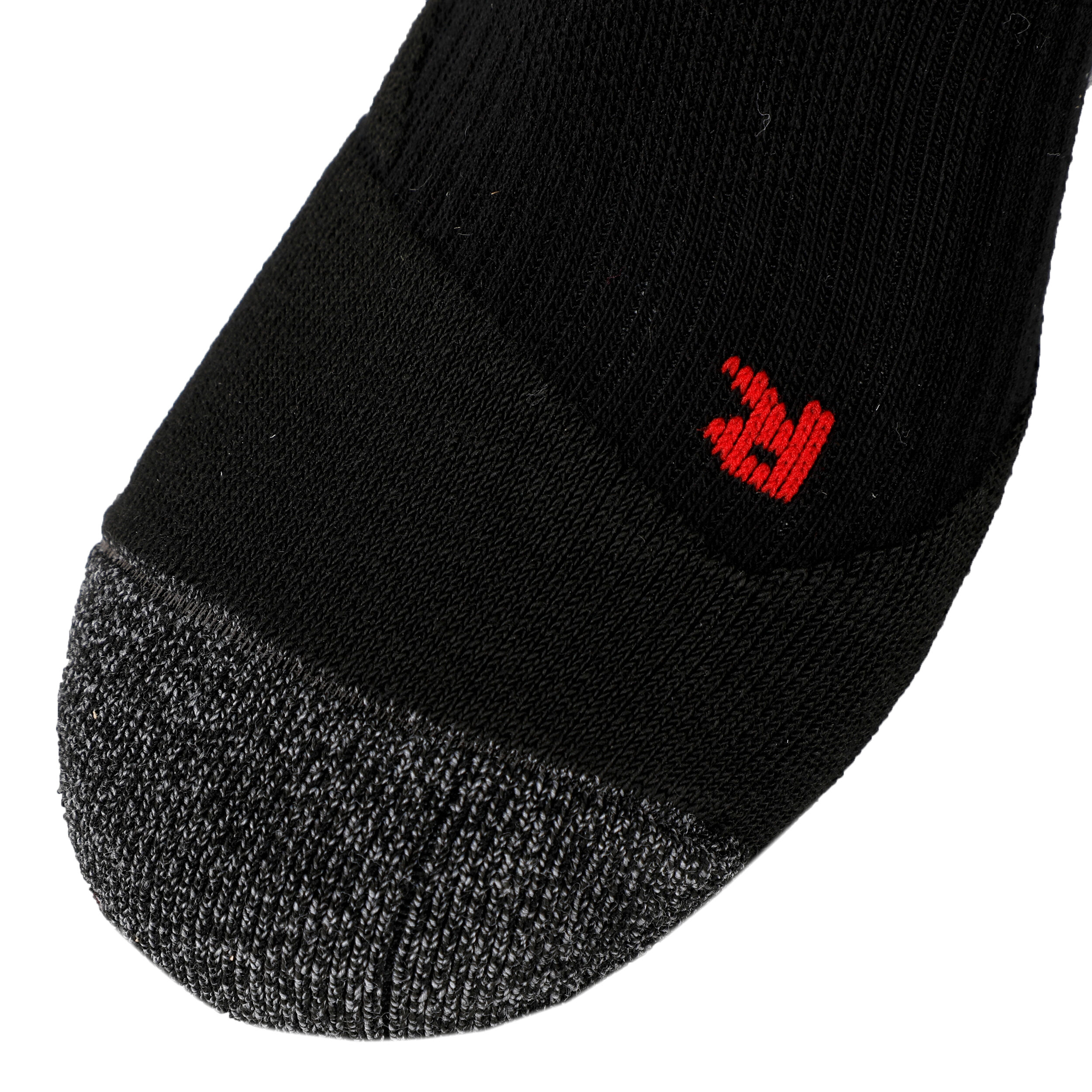 TE2 Short Tennissocken Damen - Schwarz, Dunkelgrau