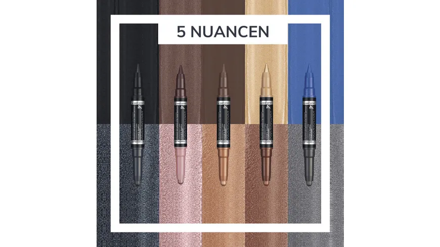 MANHATTAN COSMETICS Eyemazing Double Effect 2-in-1 Eyeshadow & Liner 1 - In The Black