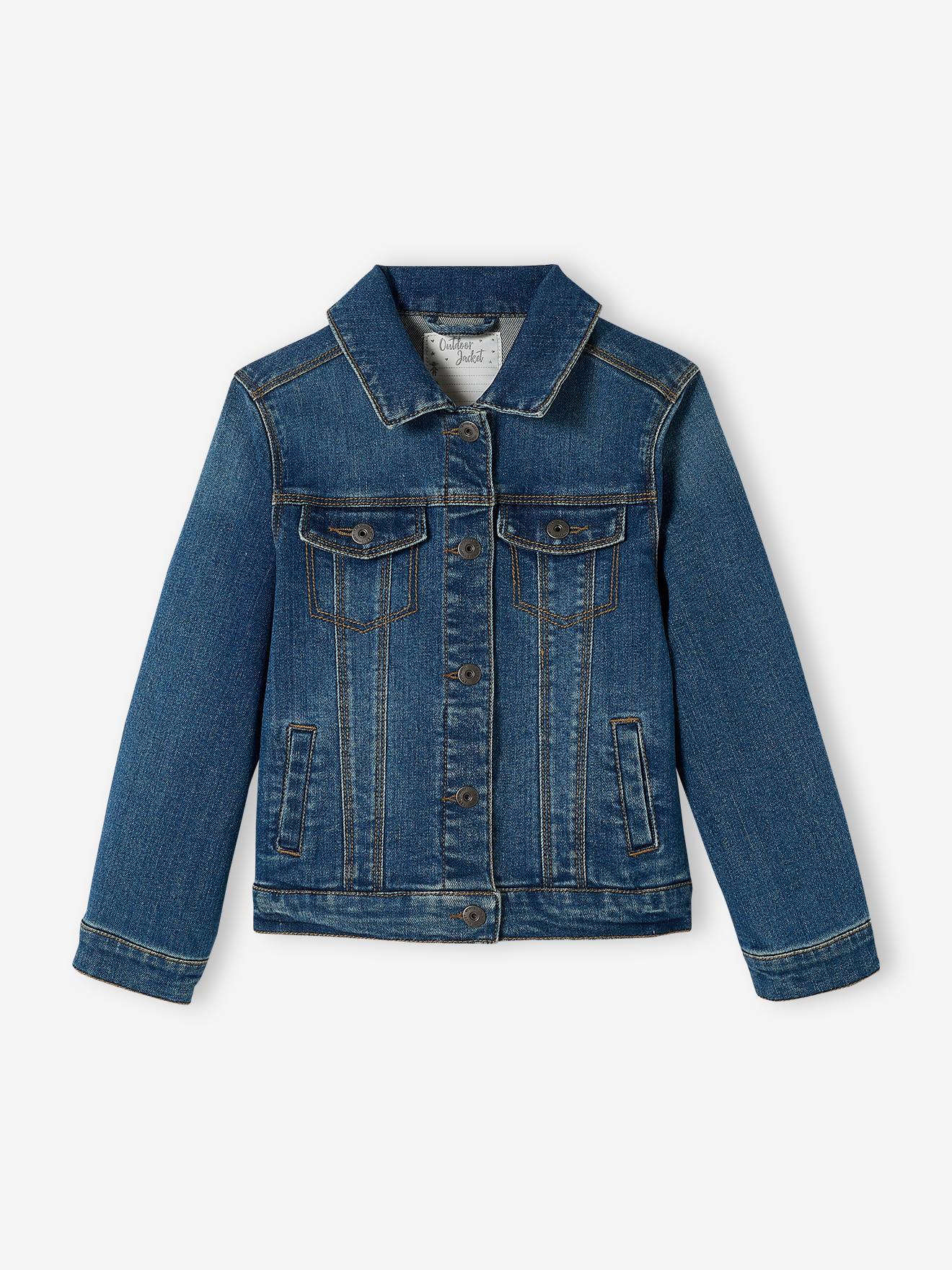 Veste en jean fille stone