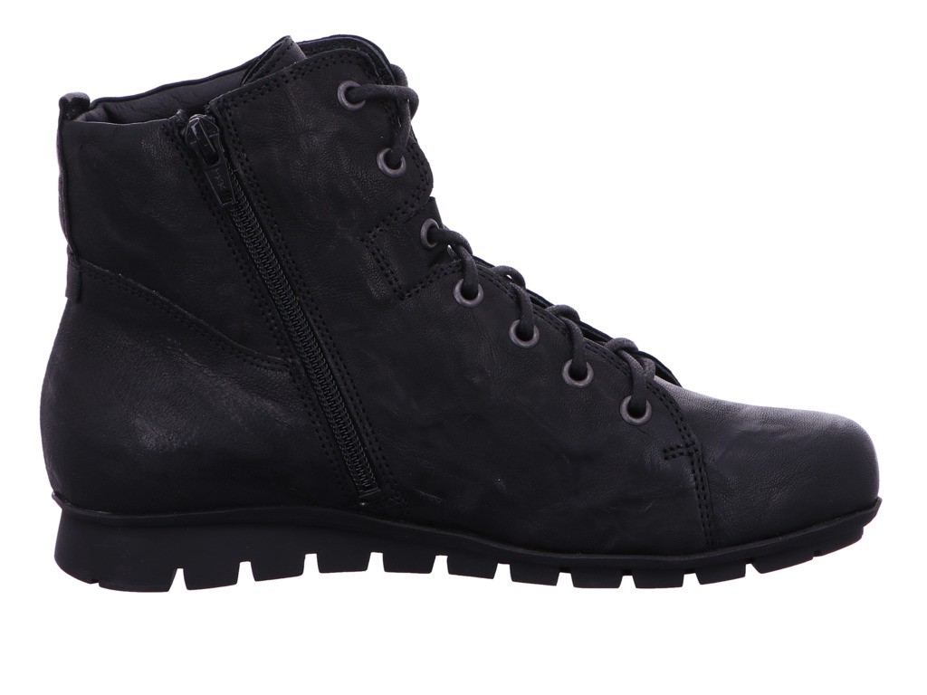 THINK Schnür-Stiefeletten schwarz MENSCHA