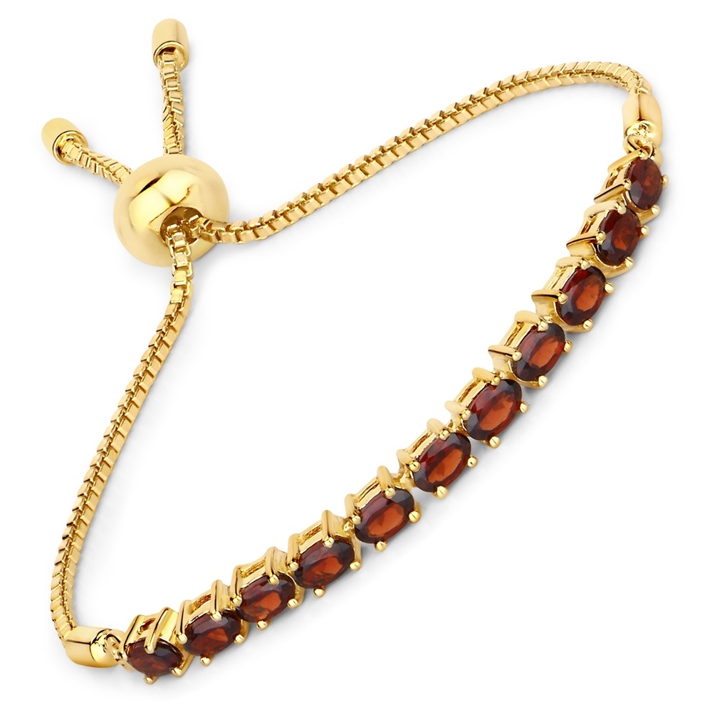 Rafaela Donata Bracelet Argent sterling Grenat en Or jaune Bracelet