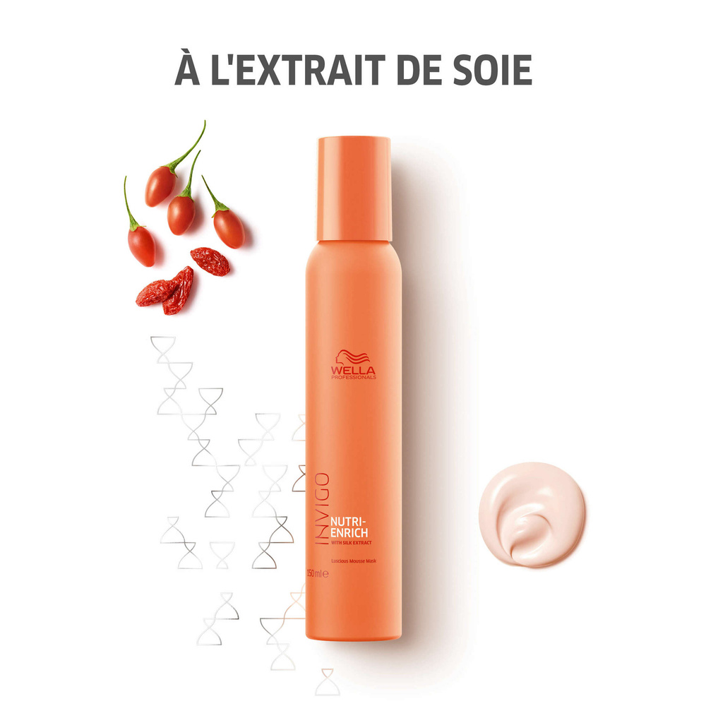 Wella Mousse voluptueuse NUTRI-ENRICH, 150ml Mousse de coiffage légère