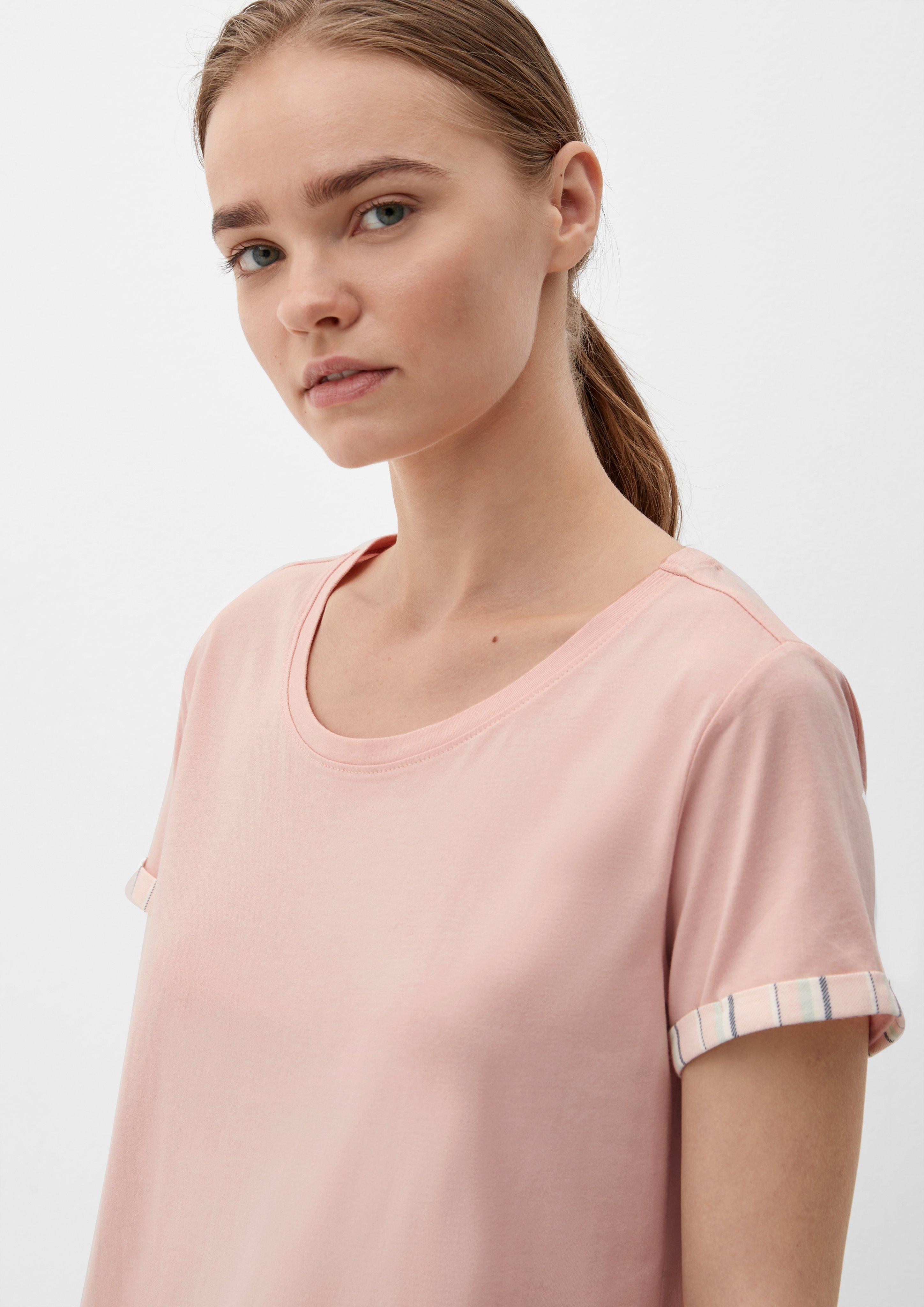 Pyjama-Shirt mit fixiertem Armumschlag  6008356-2400