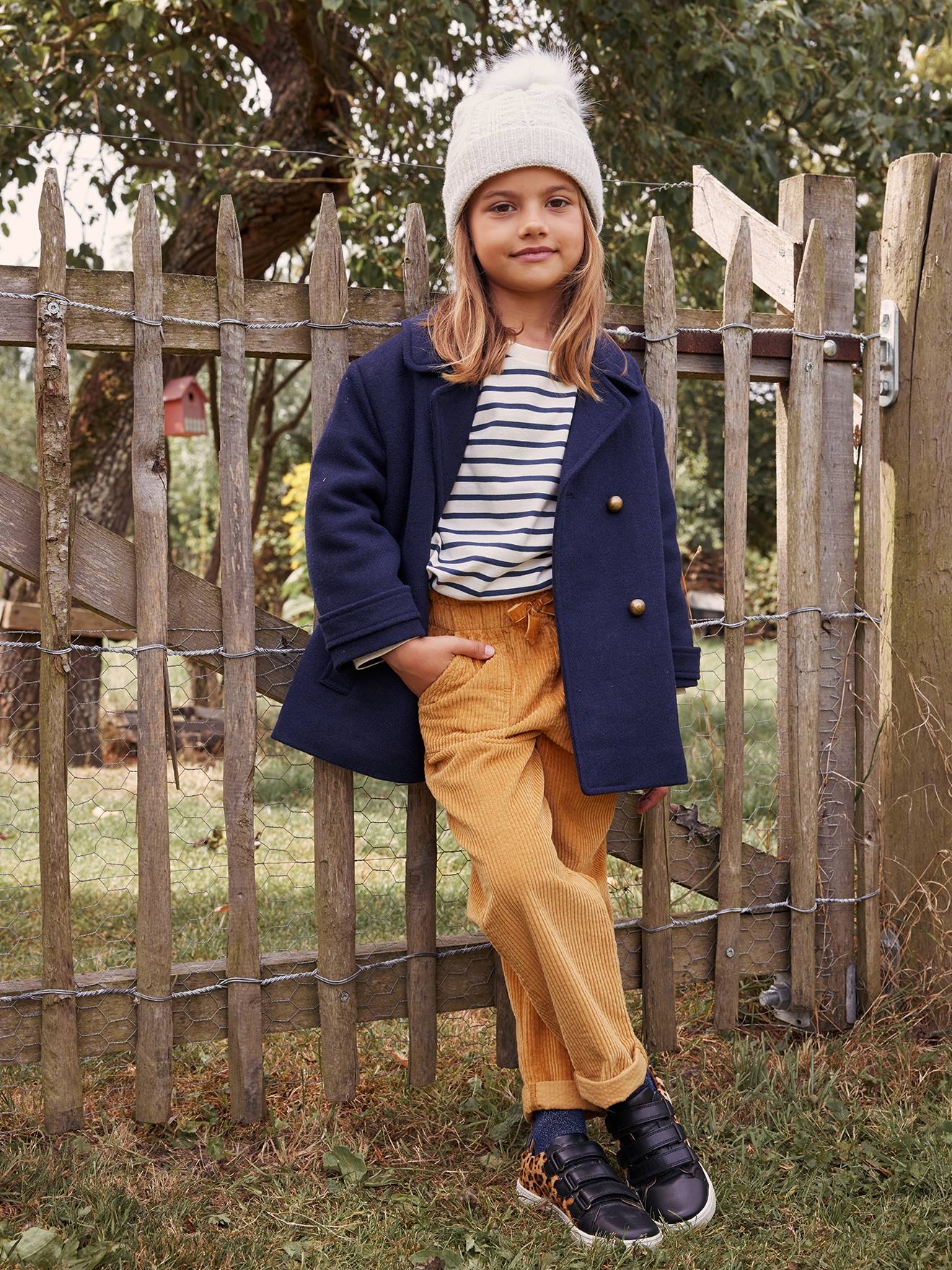 Ensemble fille en maille côtelée bonnet + écharpe + moufles/mitaines beige chiné