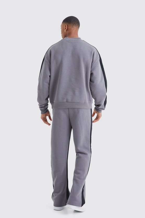 Sweatshirt-Trainingsanzug mit Man Rosen-Print