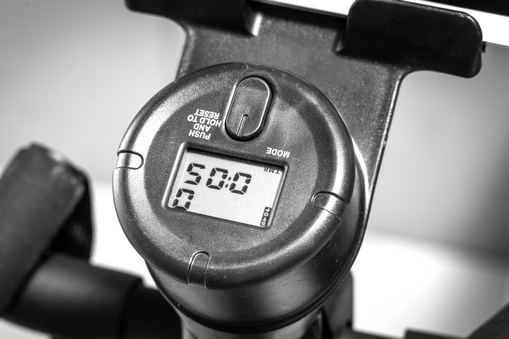 TOPFIT Swing-Stepper mit Haltegriff, Griffstange und LCD-Monitor